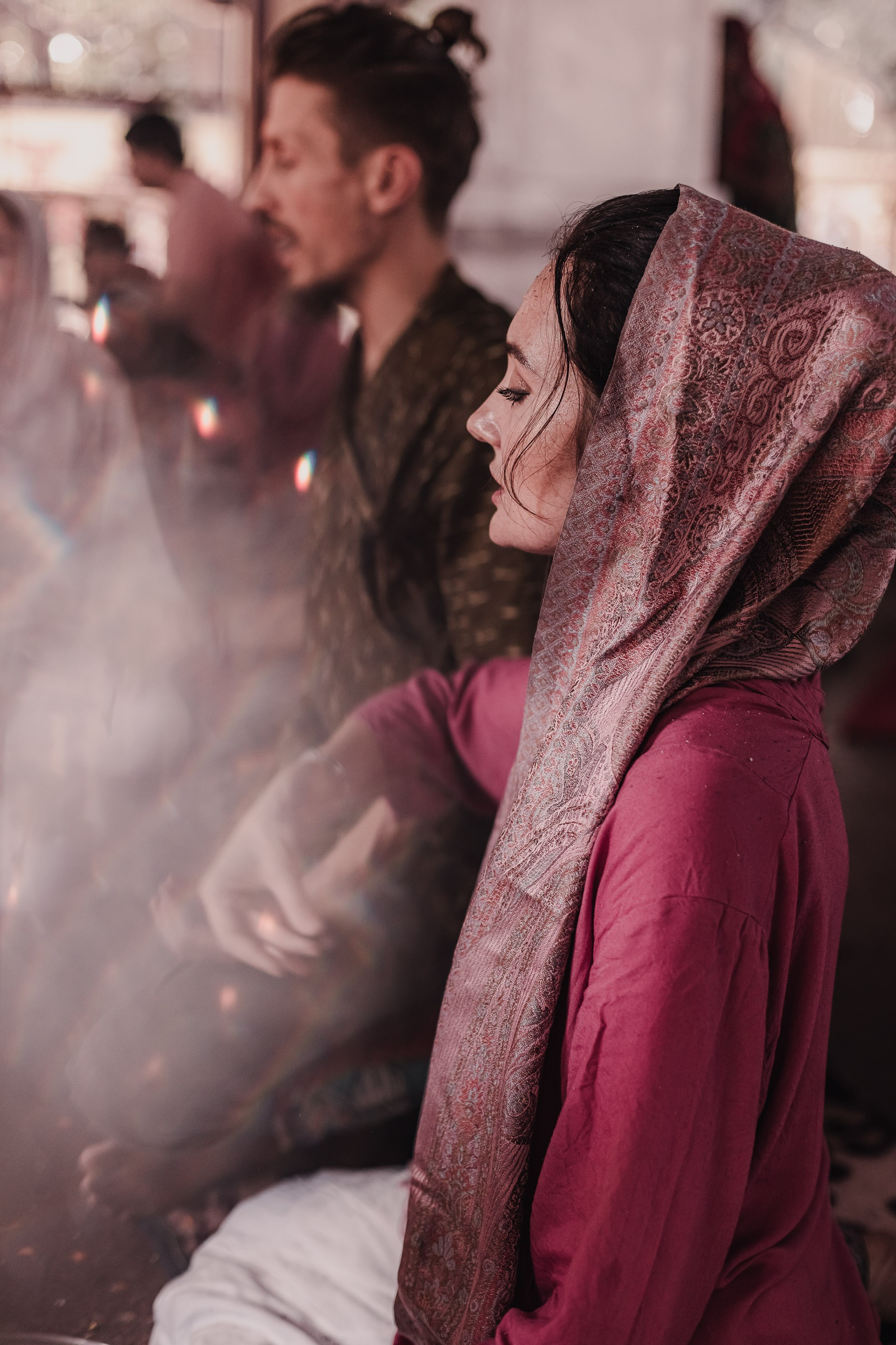 Navaratri yajna at Devraha Baba Ji ashram. Мариам Багдасарян