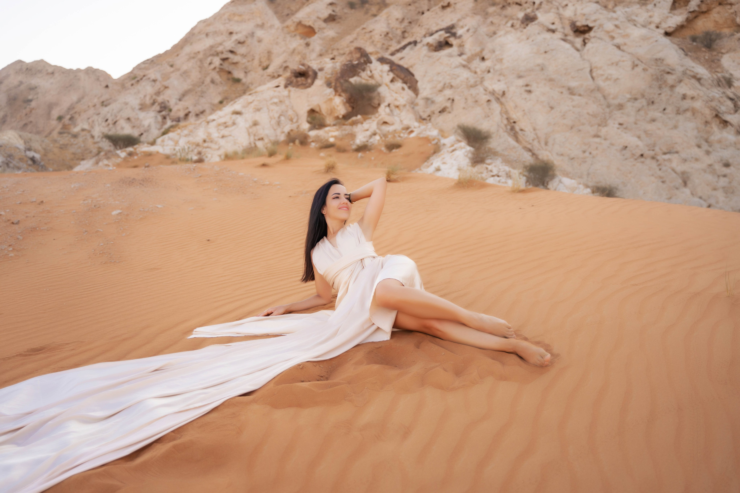 Фотосессия с летящими платьями в Дубае. Фотограф и видеограф в Москве и Абу Даби Мария Кулагина