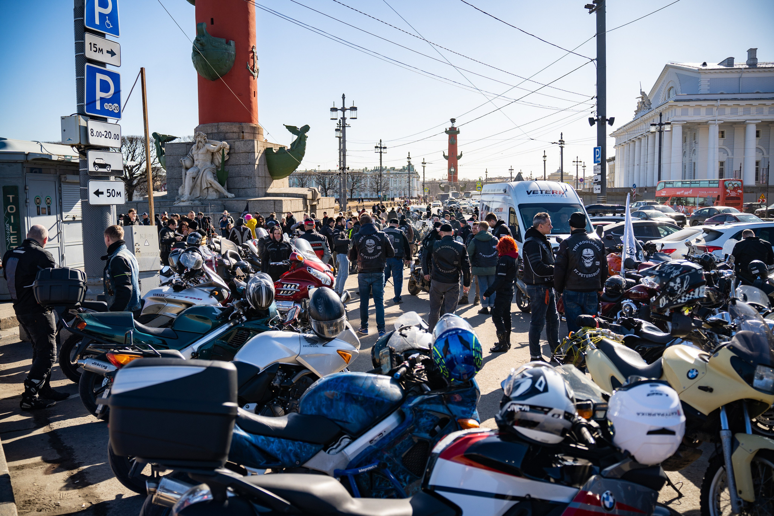 Весенний прохват мотоклуба Normans Riders MC. Концертный и репортажный фотограф в Санкт-Петербурге Слава Пахомов