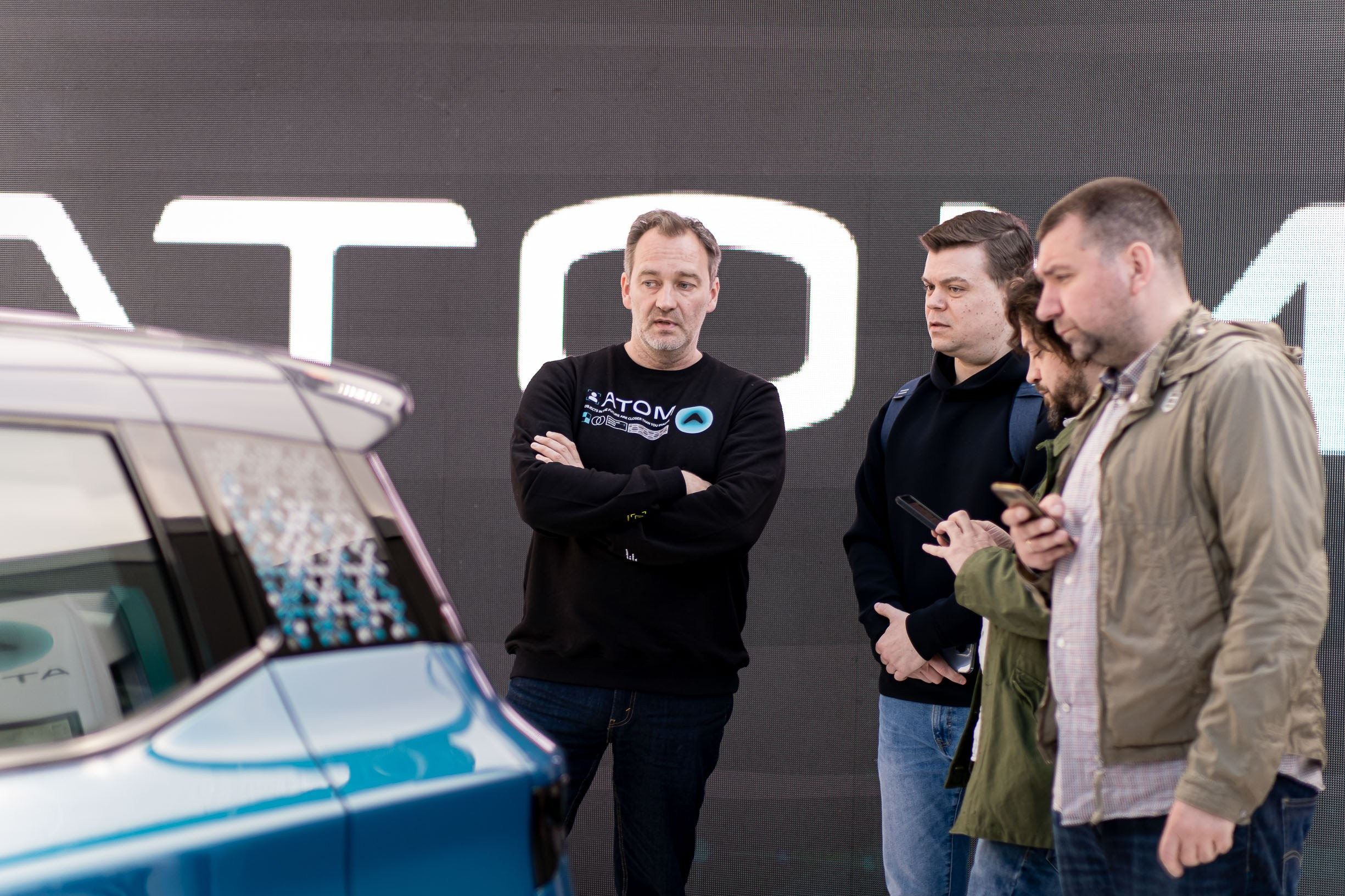 ATOM. Премьера Российского электромобиля. Репортажный фотограф Денис Тихомиров. Москва