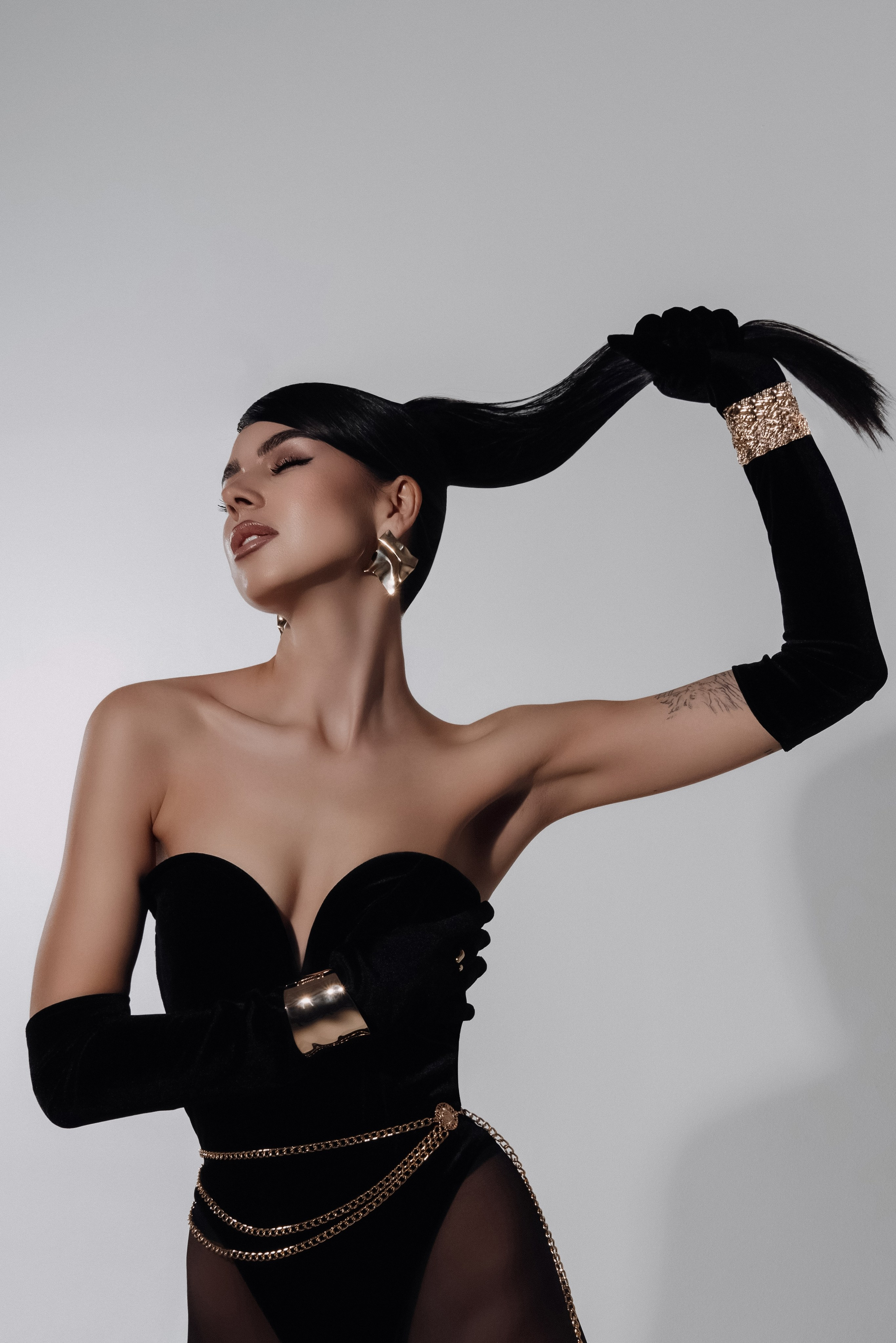 фотосессия с хвостом в студии