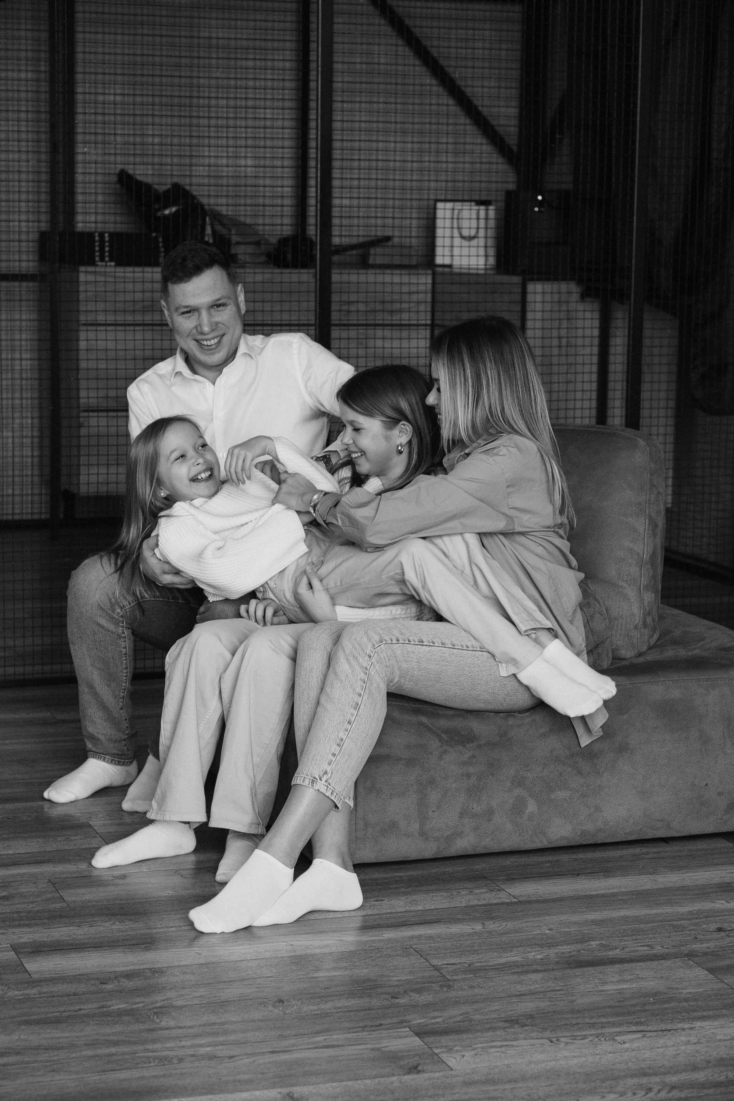 Семья К. Новогодняя история в студии. Фотограф Ольга Игорева