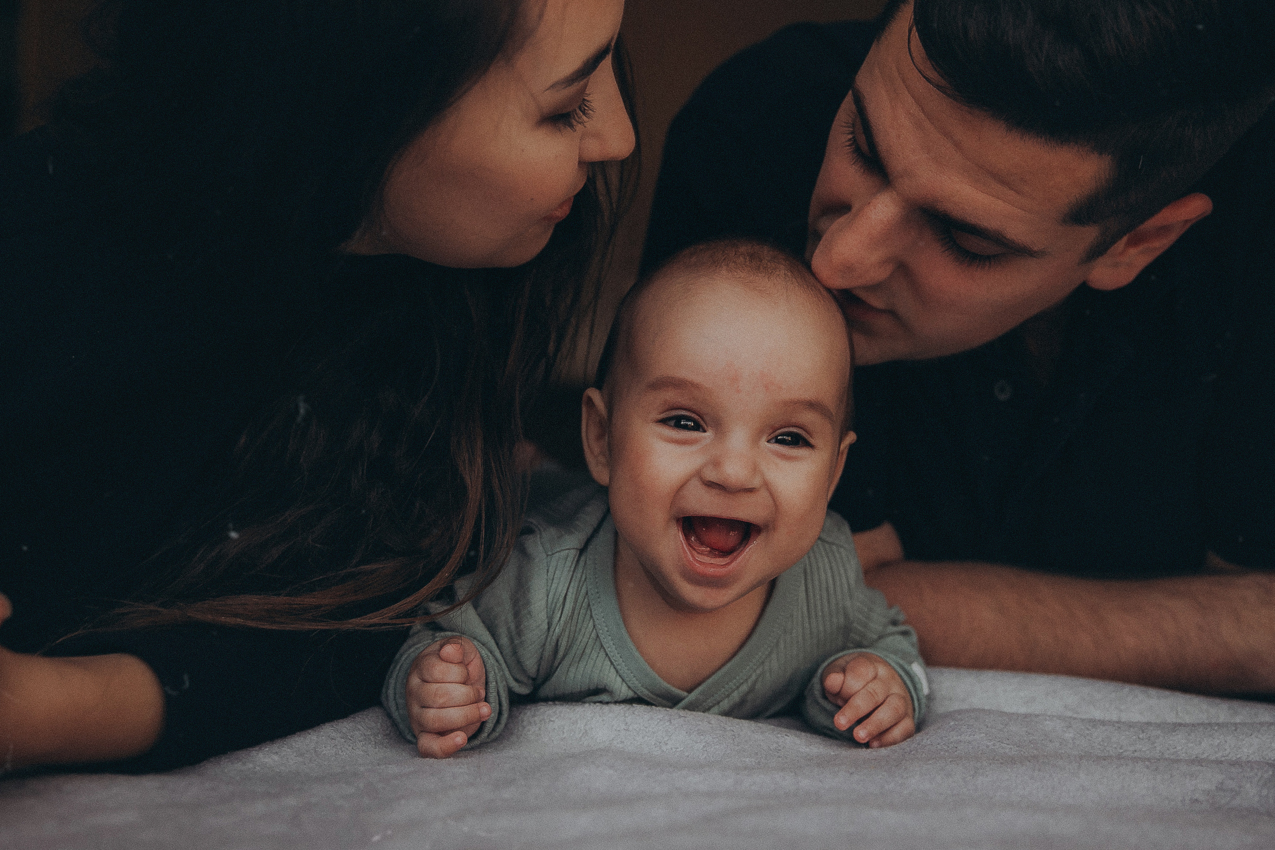 Екатерина, Андрей и Даниил домашняя фотосессия. Семейный фотограф, фотограф новорожденных в Москве, Анастасия Федяева