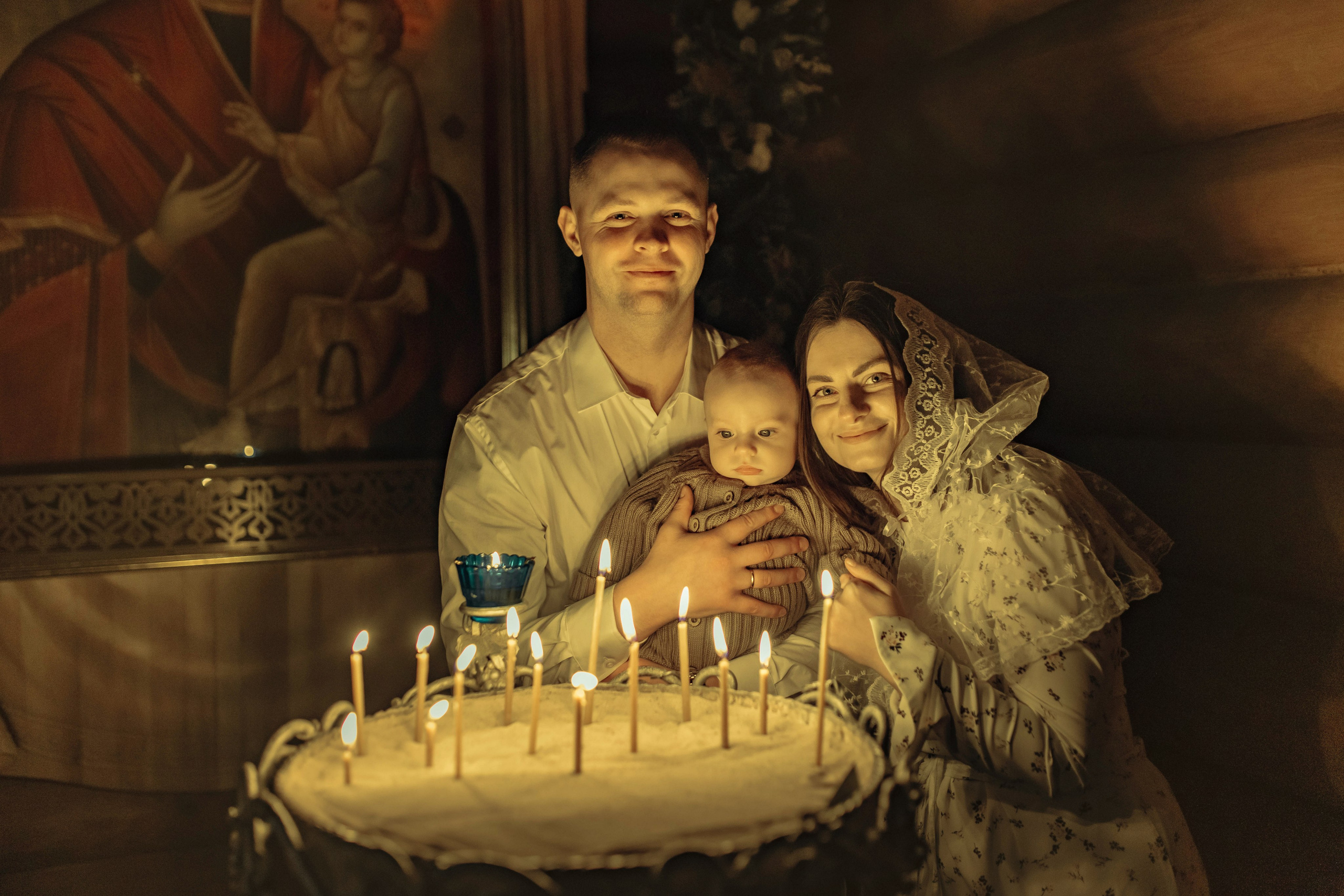 Крещение Матвея, храм Святой Троицы, декабрь 2025