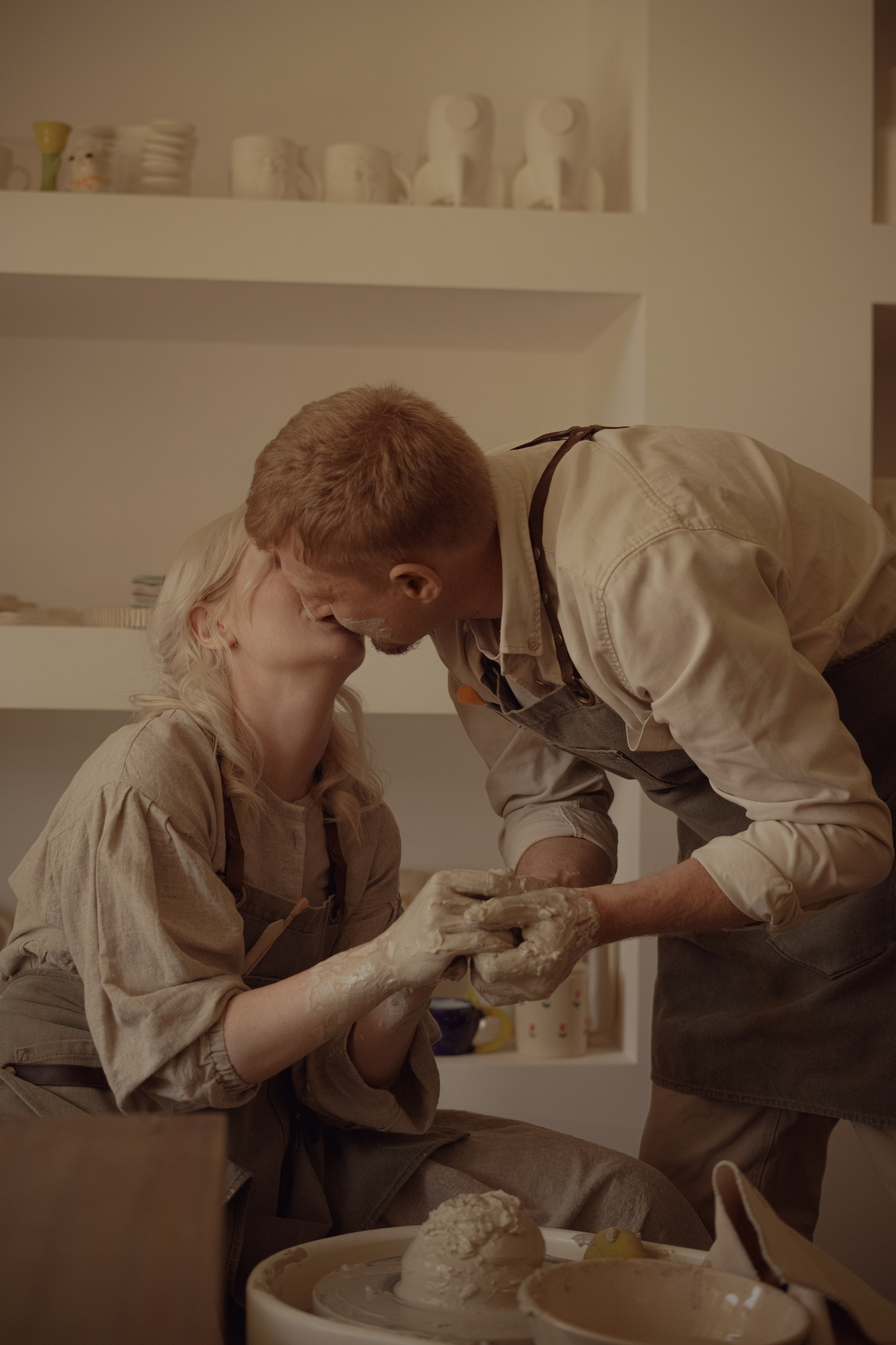 История в гончарной мастерской. Свадебный и семейный фотограф Афанасьева Анна в Кисловодске