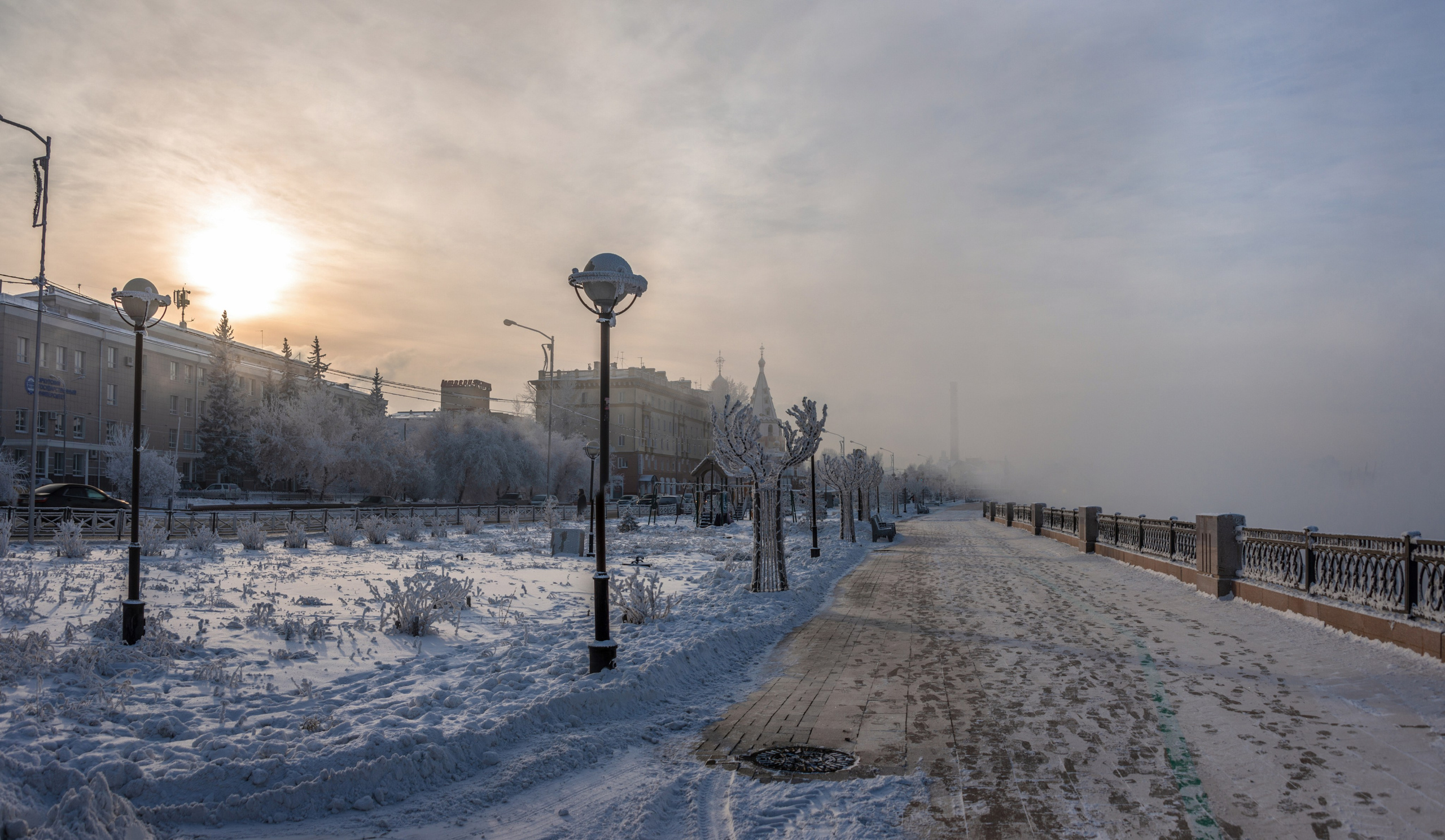 Зимний Иркутск. Фотограф Лара Кучина