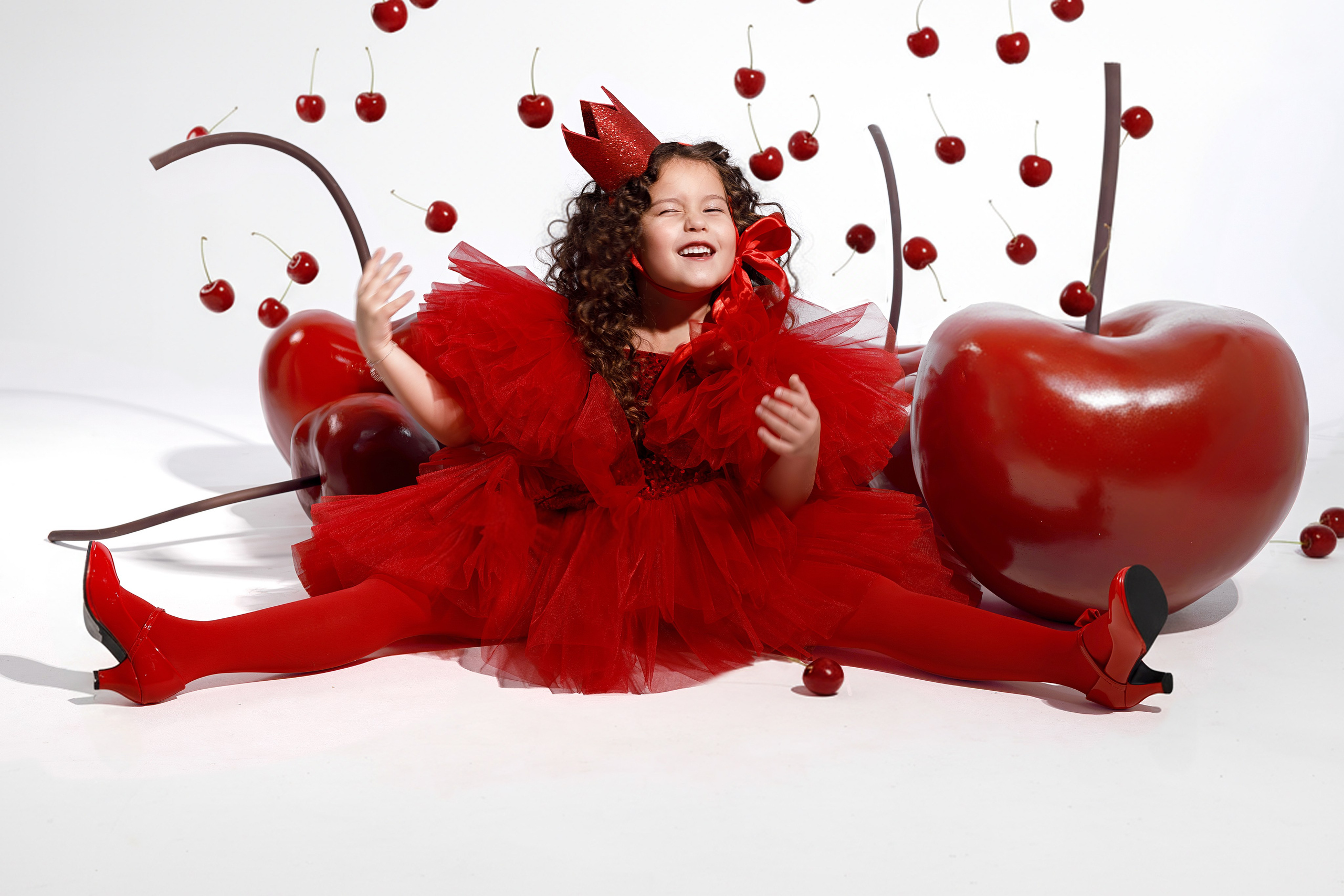 Большие искусственные вишни