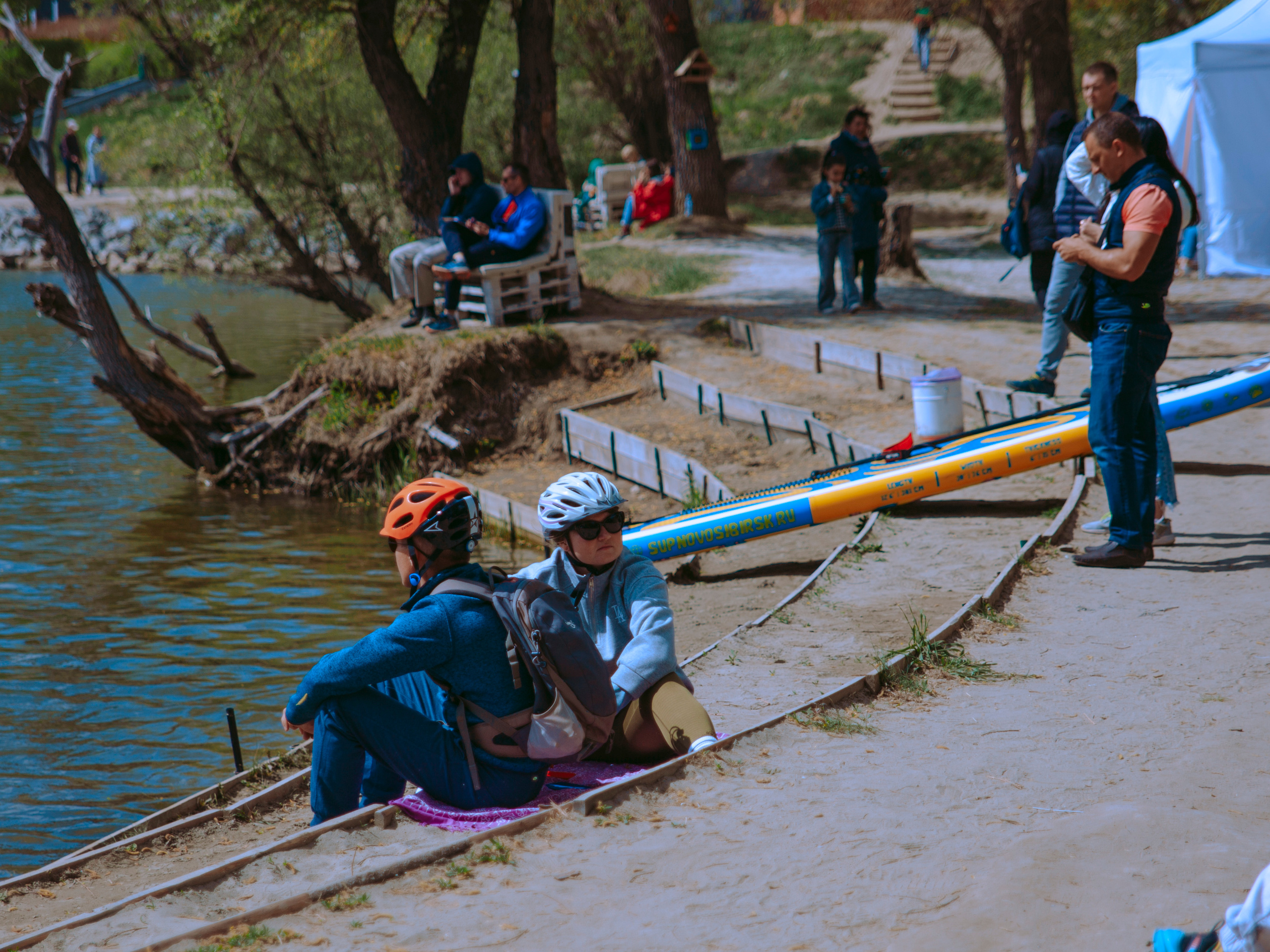 Фестиваль по сап-серфингу в Новосибирске.