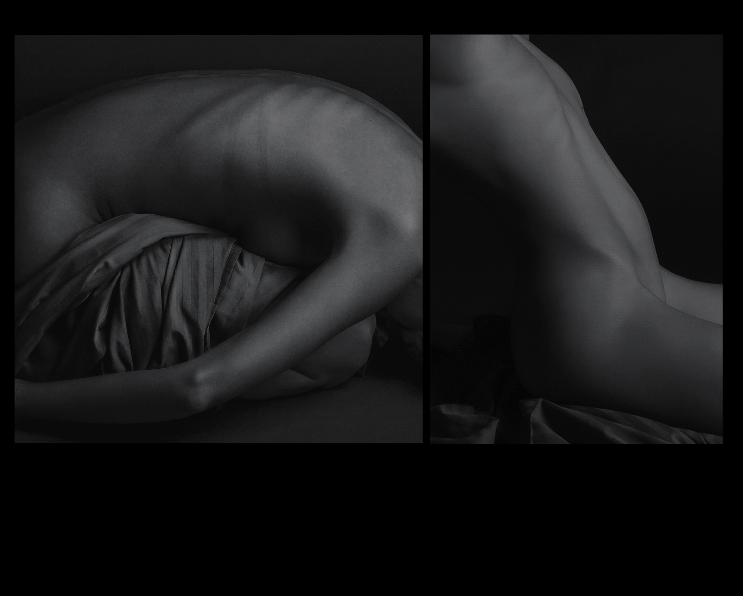 Черно-белые художественные ню-фото.