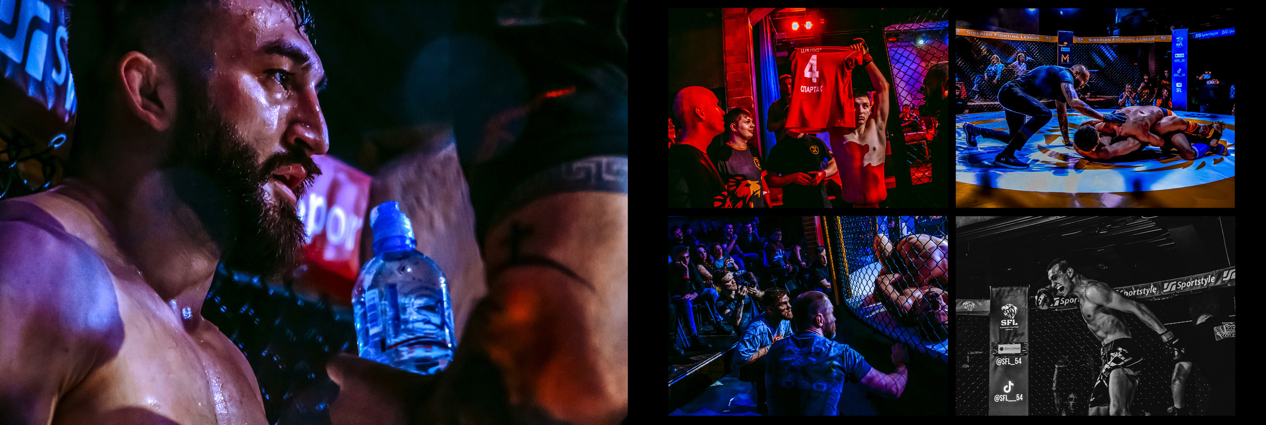 Бои Сибирской бойцовской лиги по правилам ММА в Новосибирске.