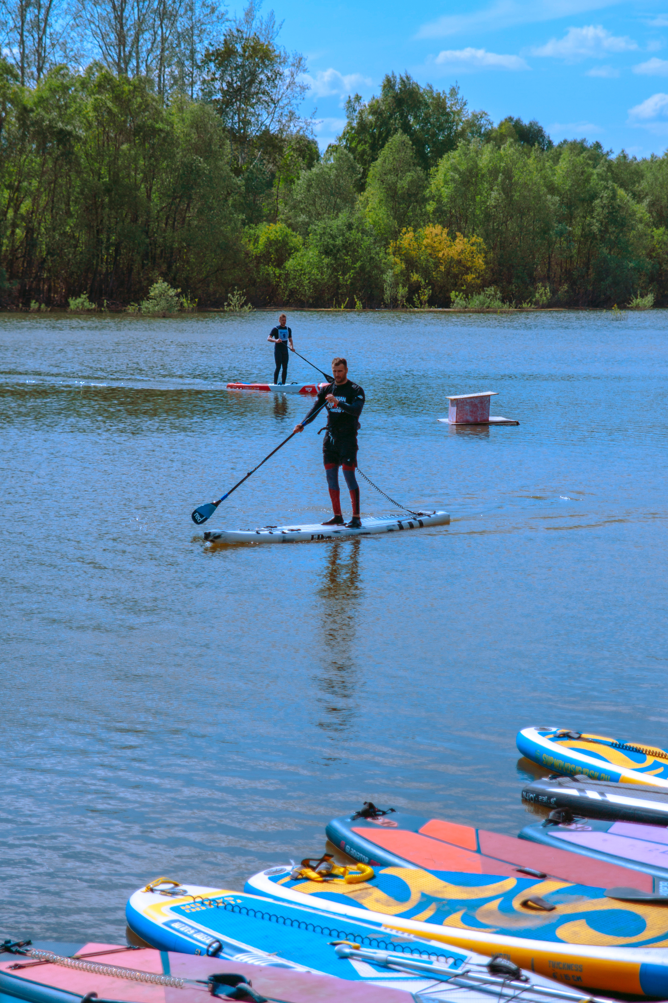Фестиваль по сап-серфингу в Новосибирске.