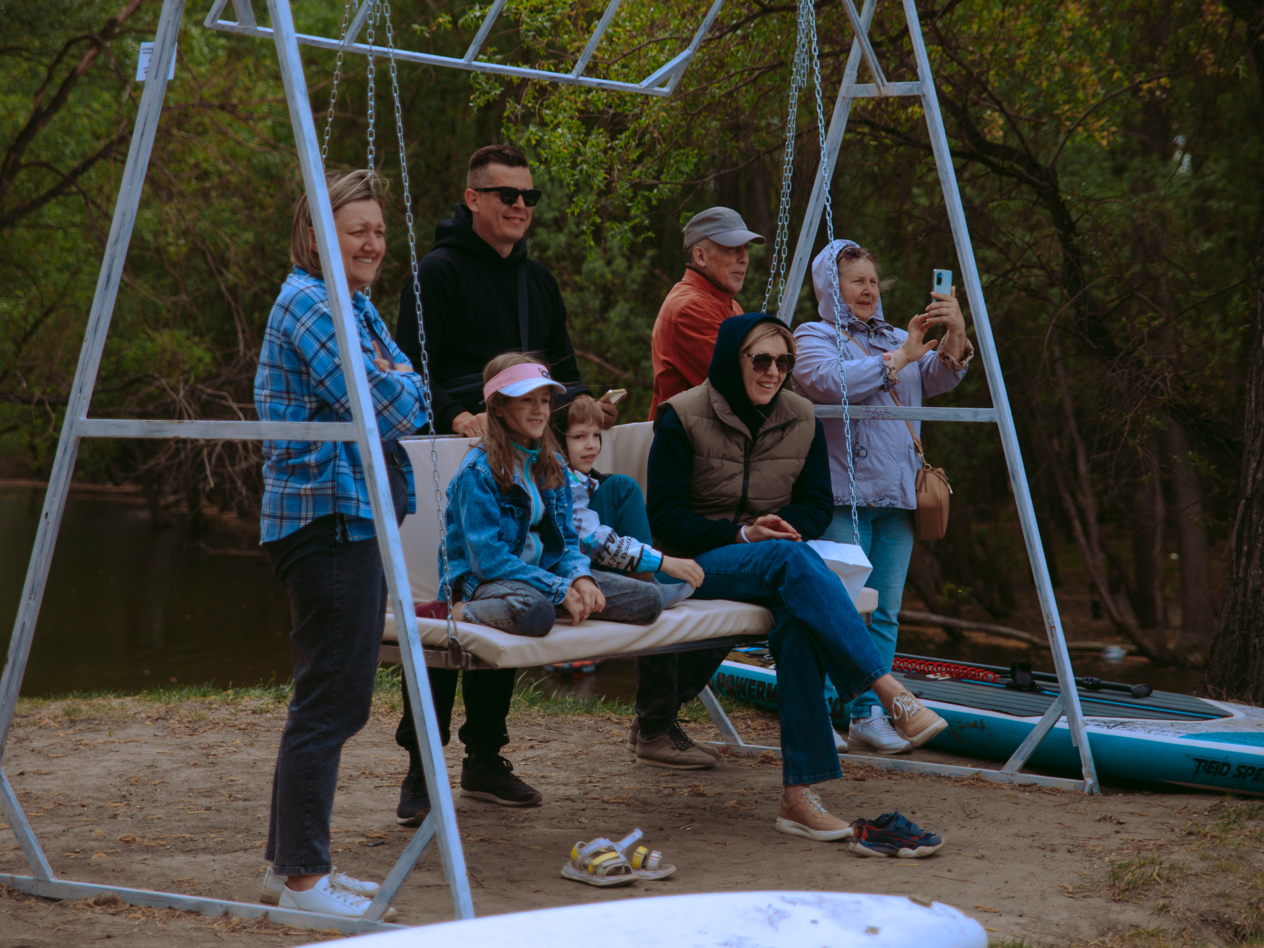 Соревнования и фестиваль по sup-серфингу в Новосибирске.