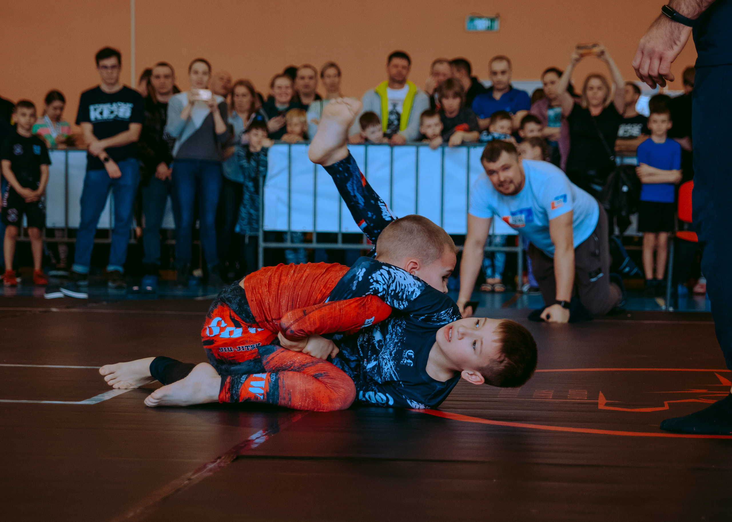 Детские соревнования по джиу-джитсу без кимоно no gi.