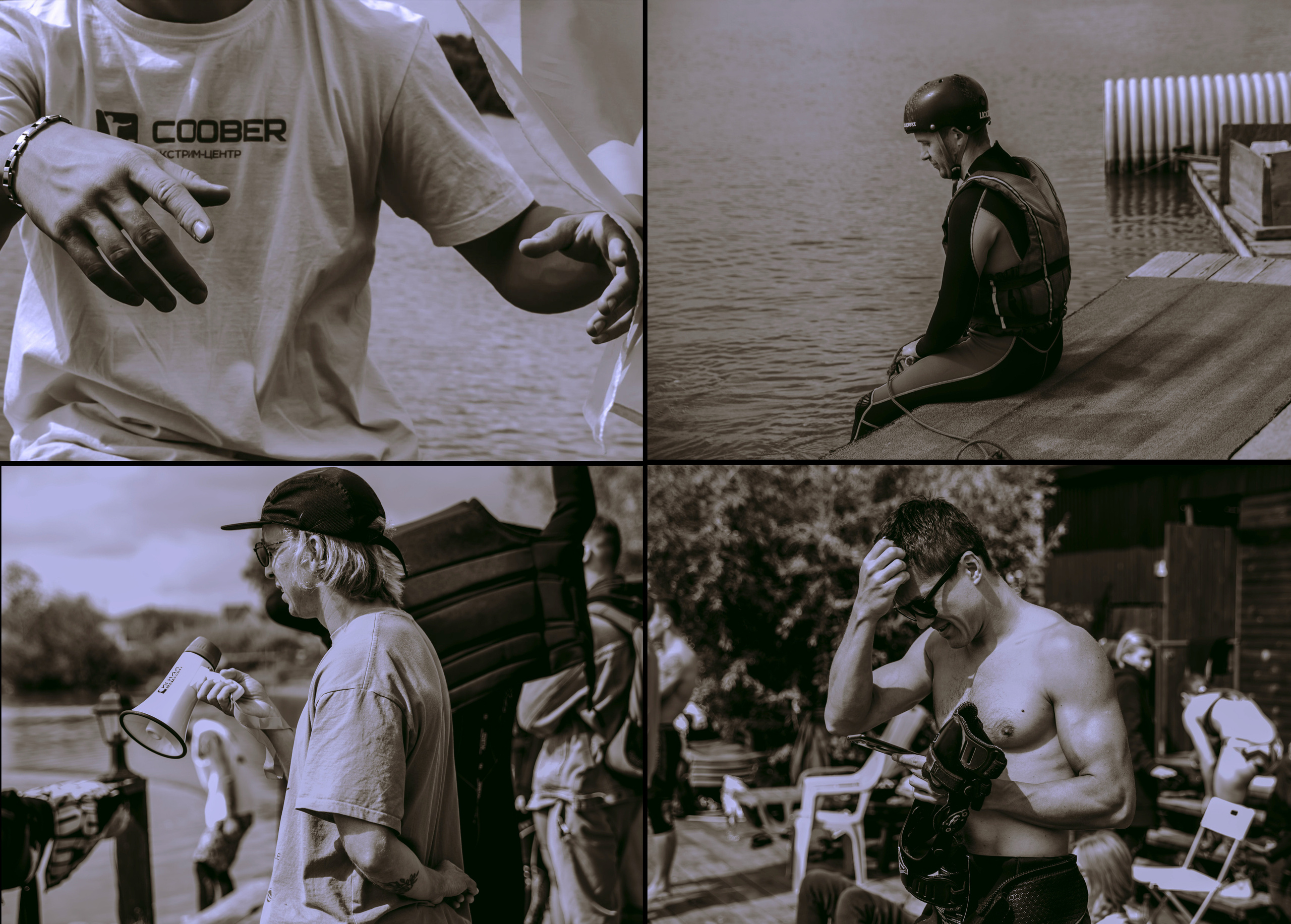 Соревнования по вейк сёрфингу из вейк-парка в Новосибирске.