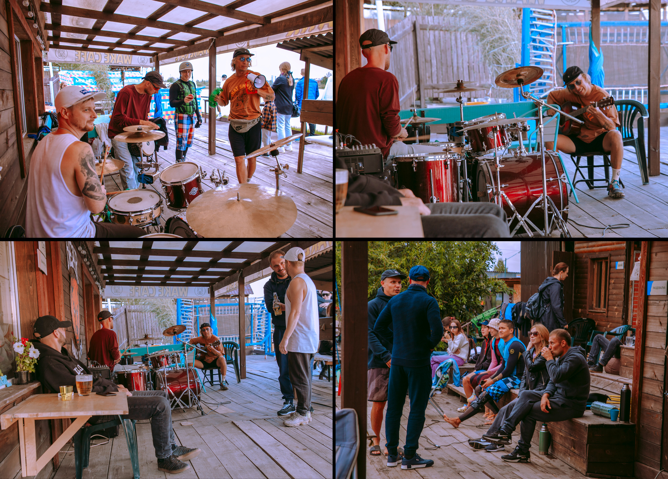 Соревнования по вейк сёрфингу из вейк-парка в Новосибирске.