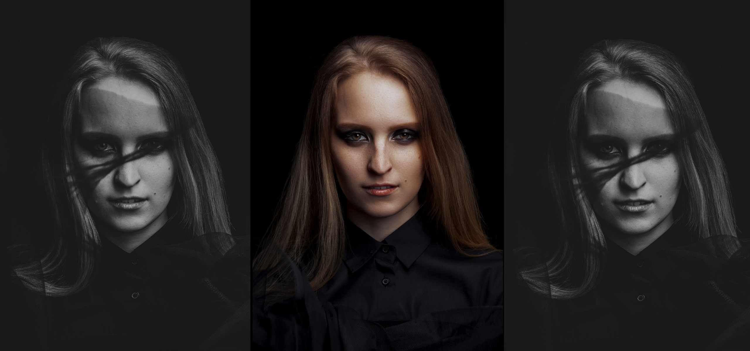 Блондинка с черной вуалью.