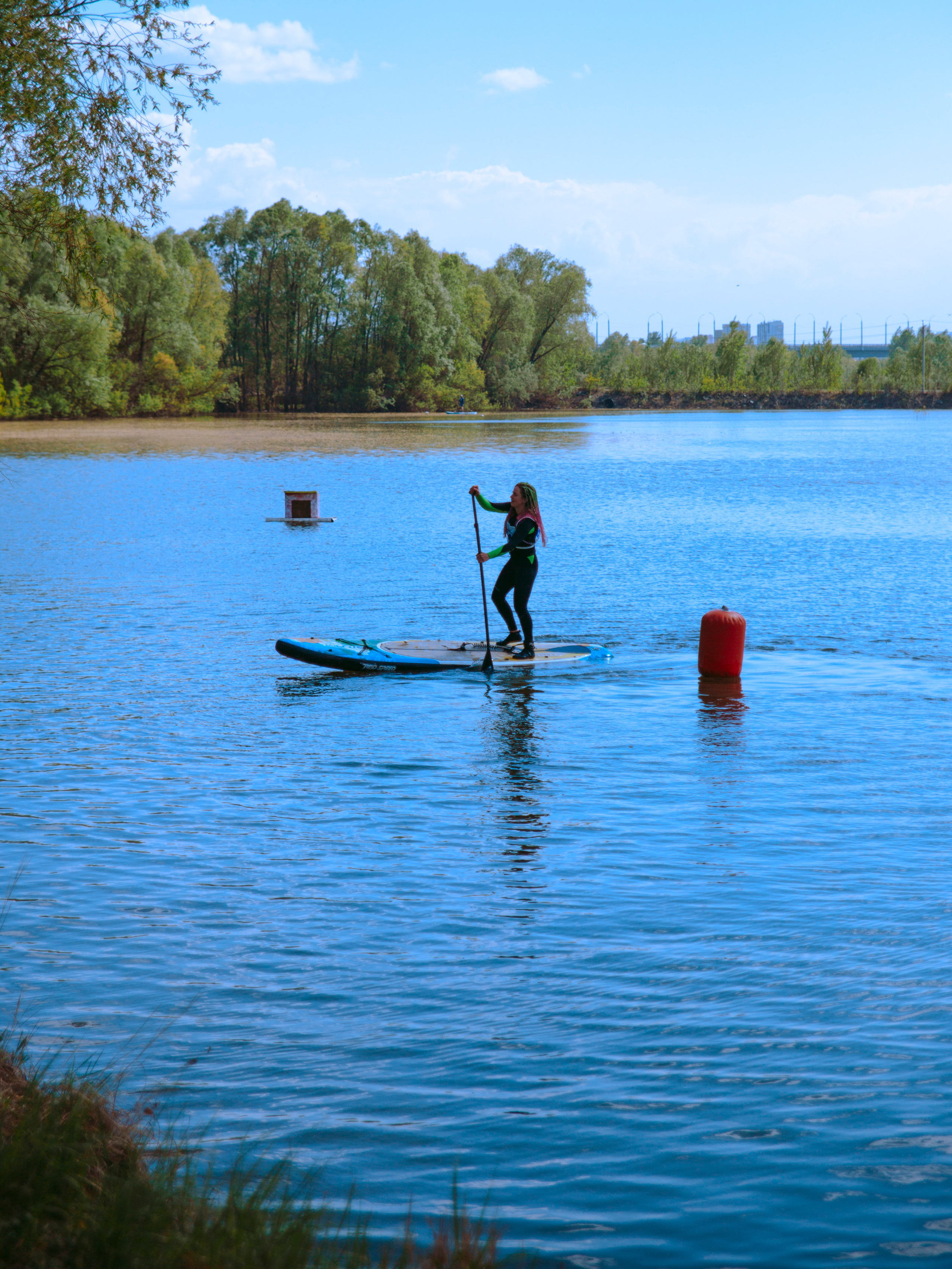 Фестиваль по сап-серфингу в Новосибирске.