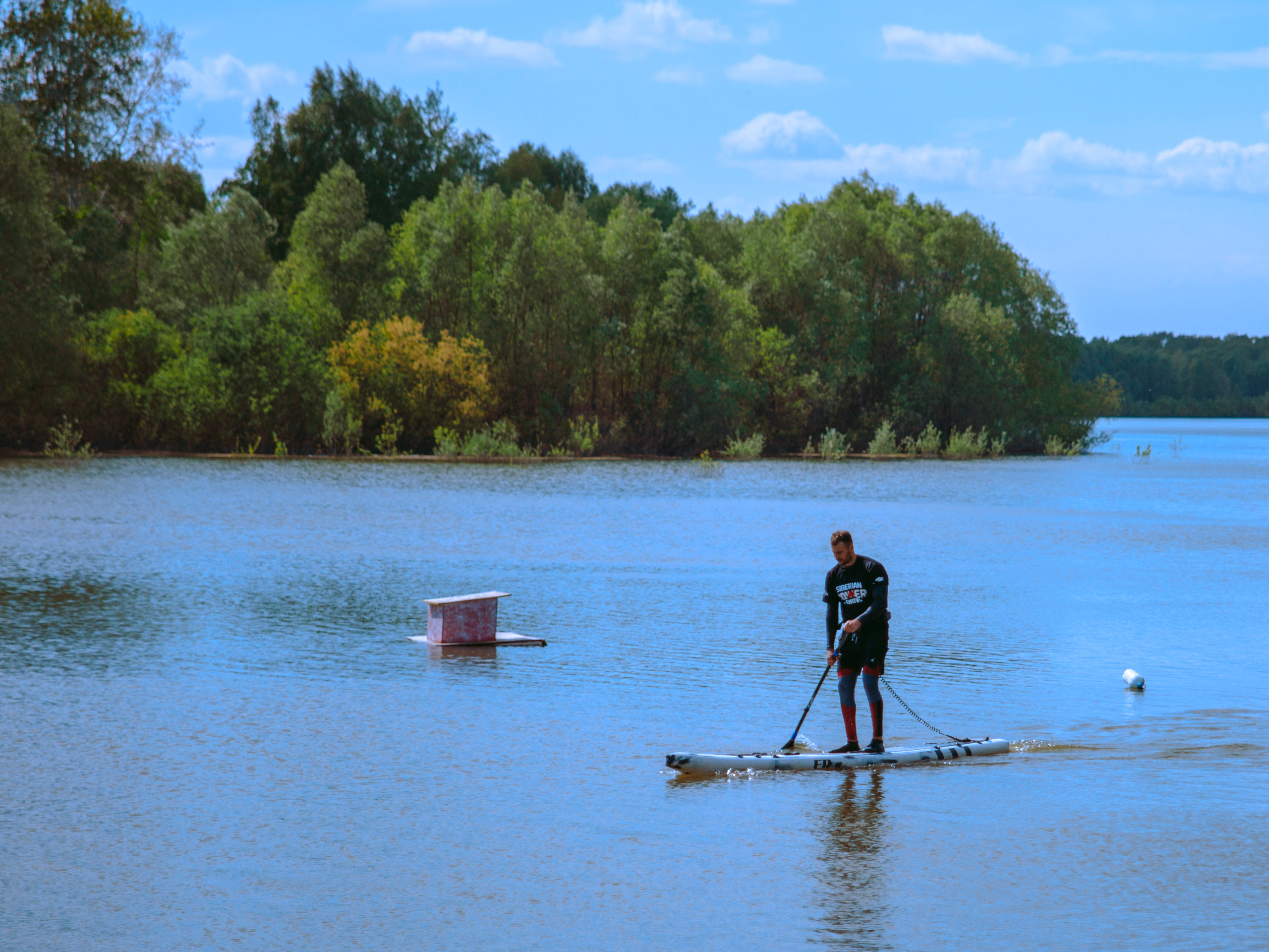 Фестиваль по сап-серфингу в Новосибирске.