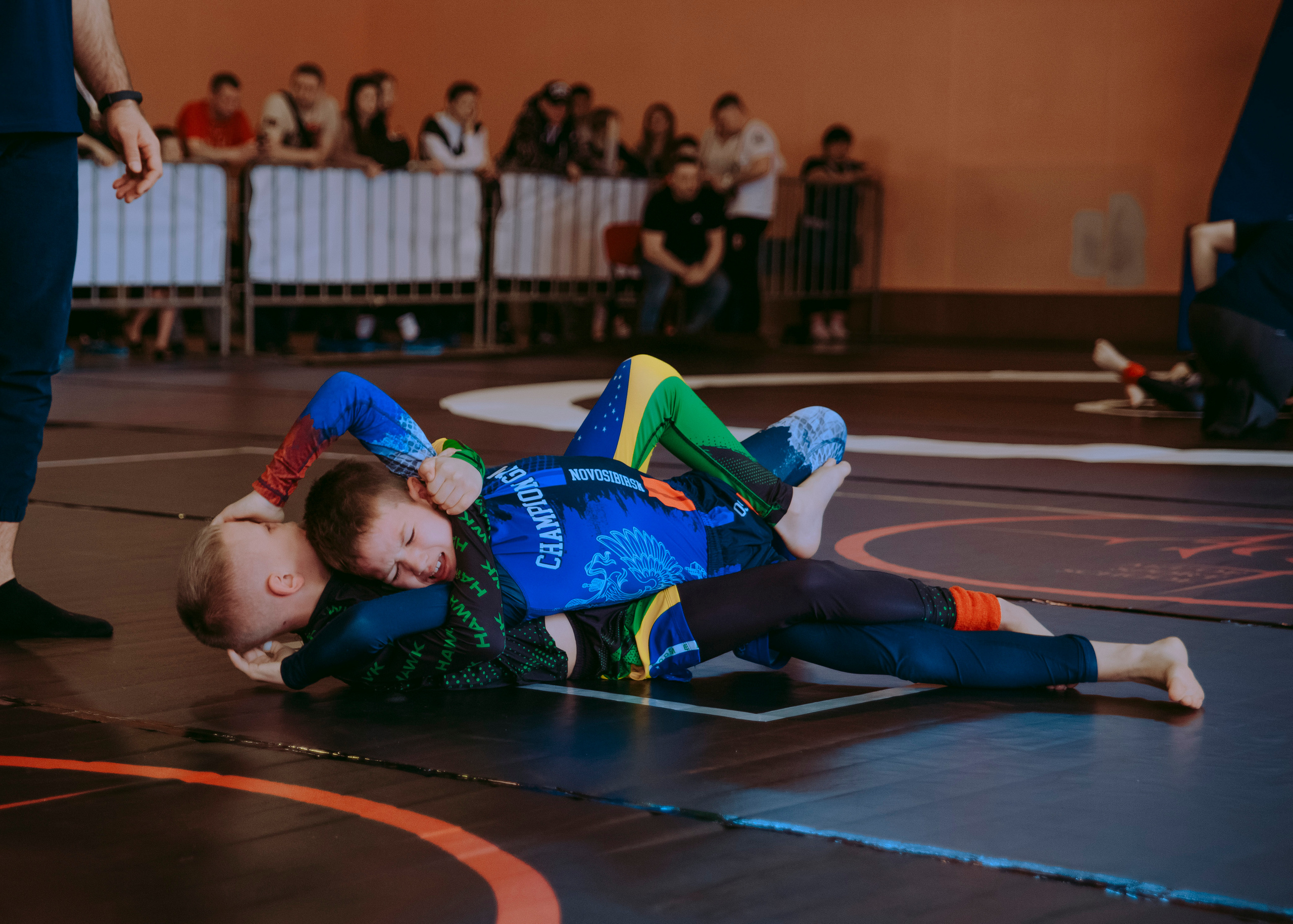 Детские соревнования по джиу-джитсу без кимоно no gi.