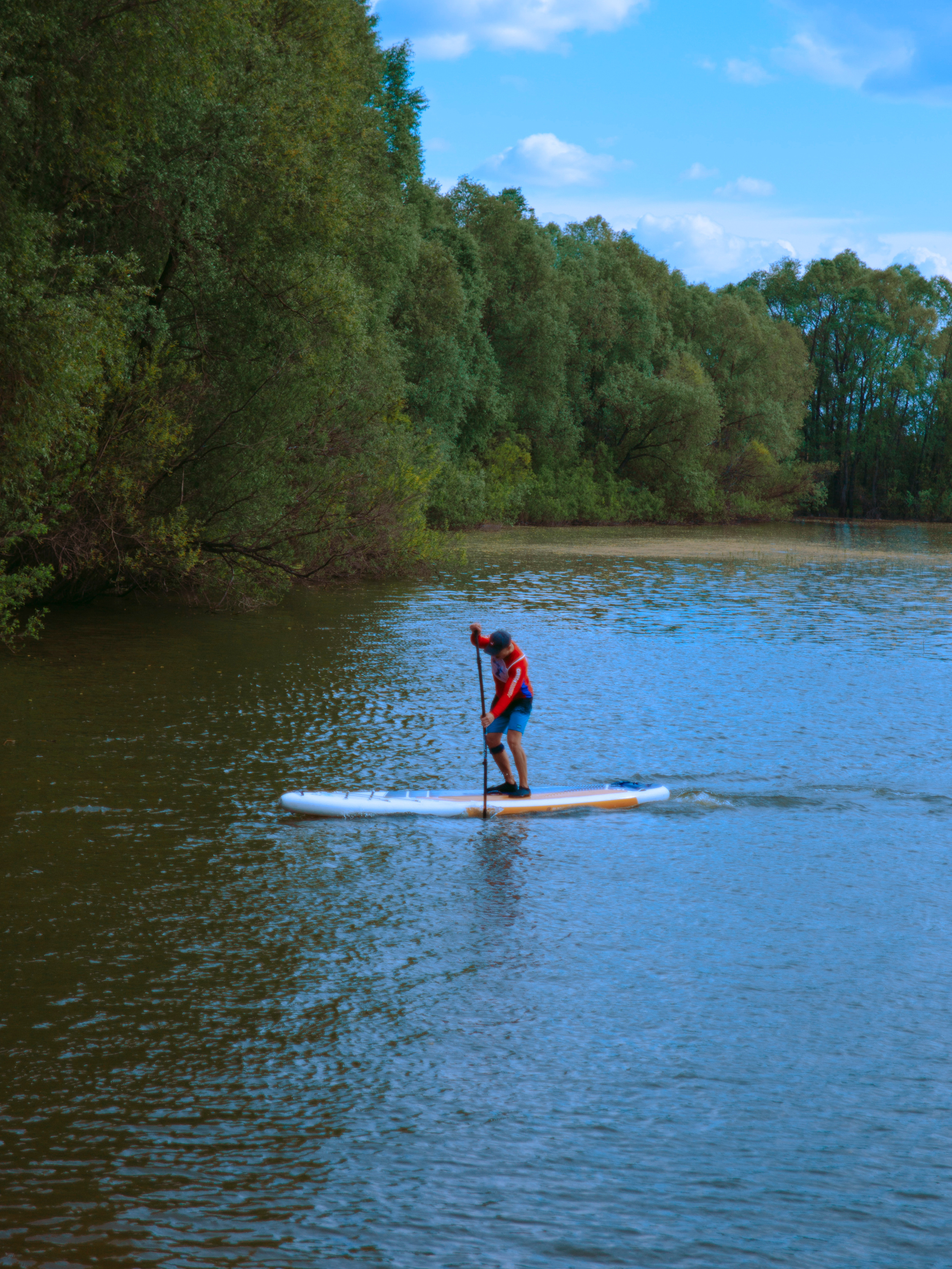Соревнования по сап-серфингу в Новосибирске.