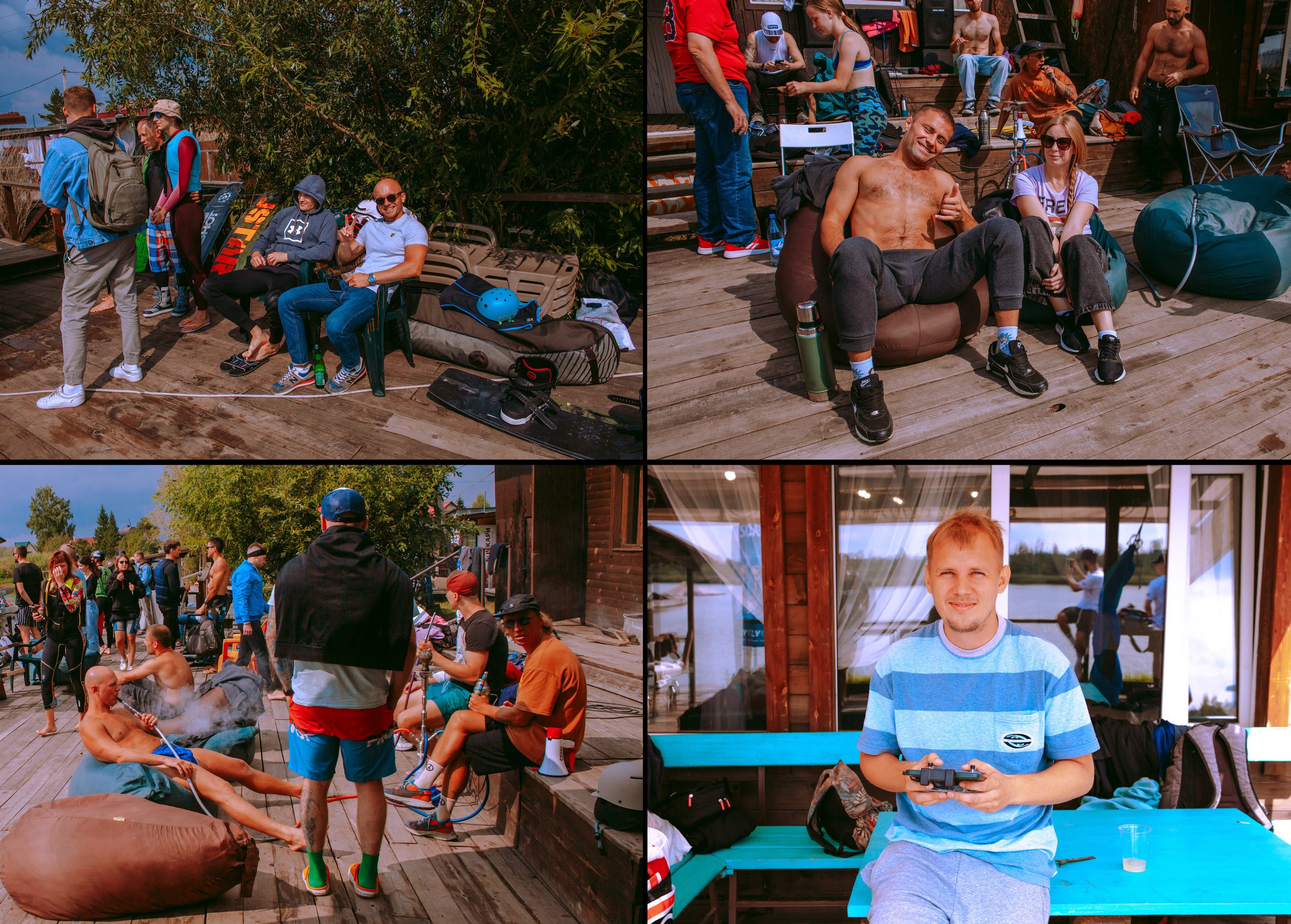 Соревнования по вейк сёрфингу из вейк-парка в Новосибирске.