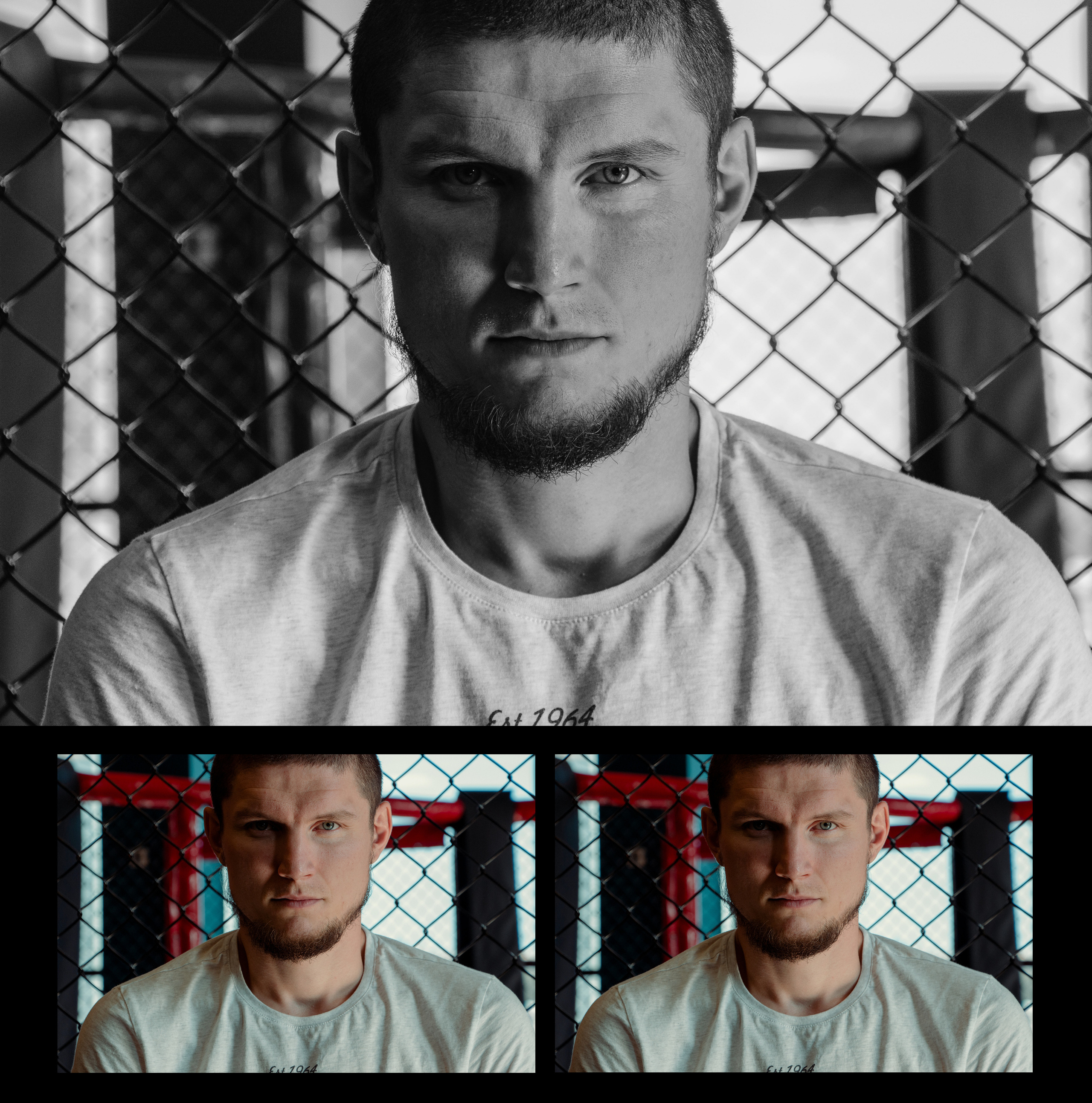 Тренер Рустам Катран у ринга в спортивном клубе "Катран".