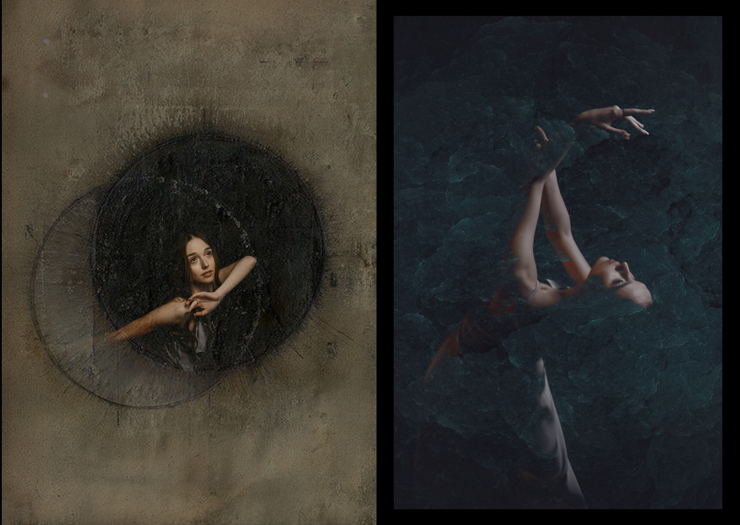 Арт фотография девушки в театре.