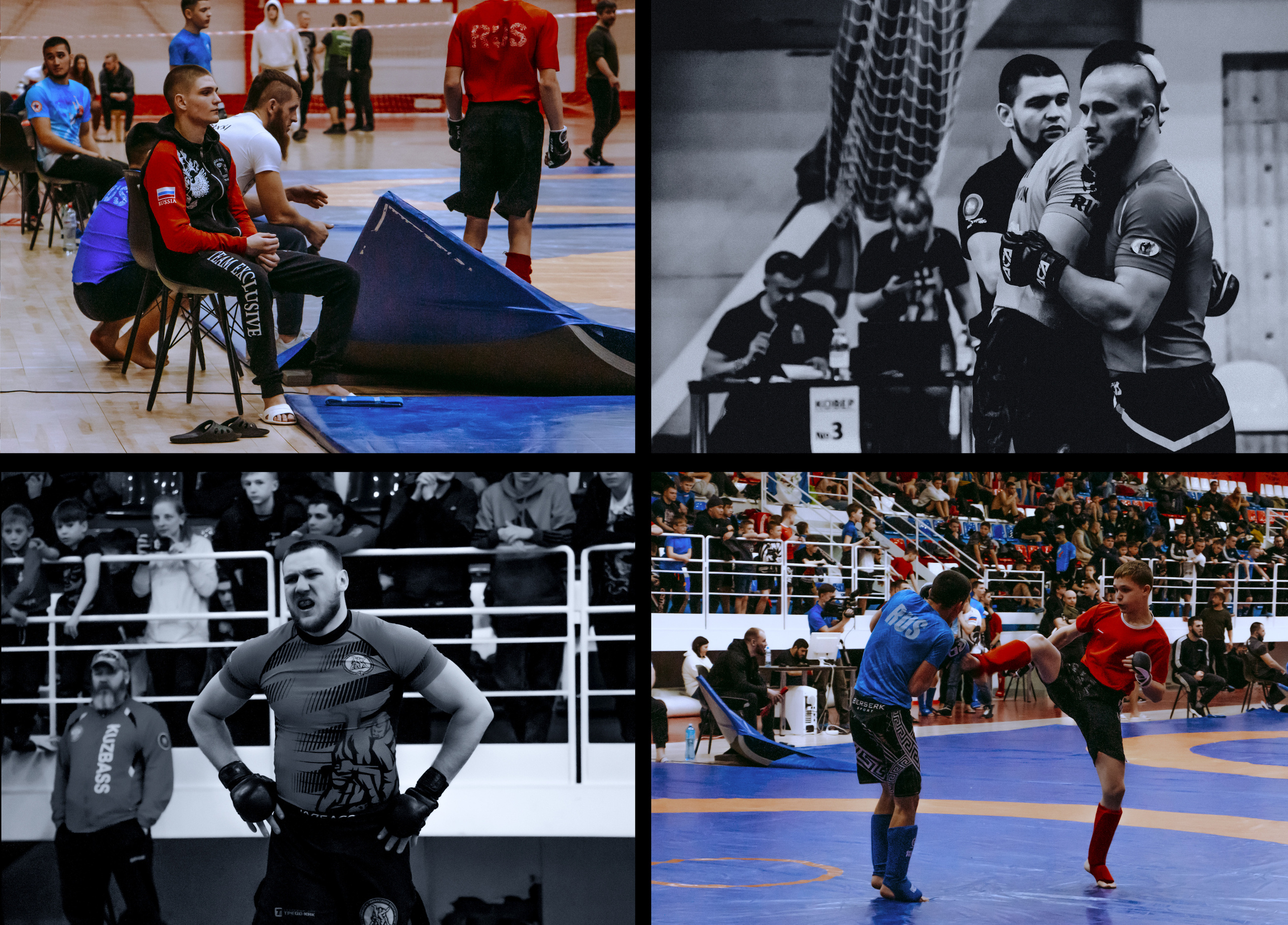 Чемпионат и первенство по панкратиону, фото спортсменов и зрителей во время боя.