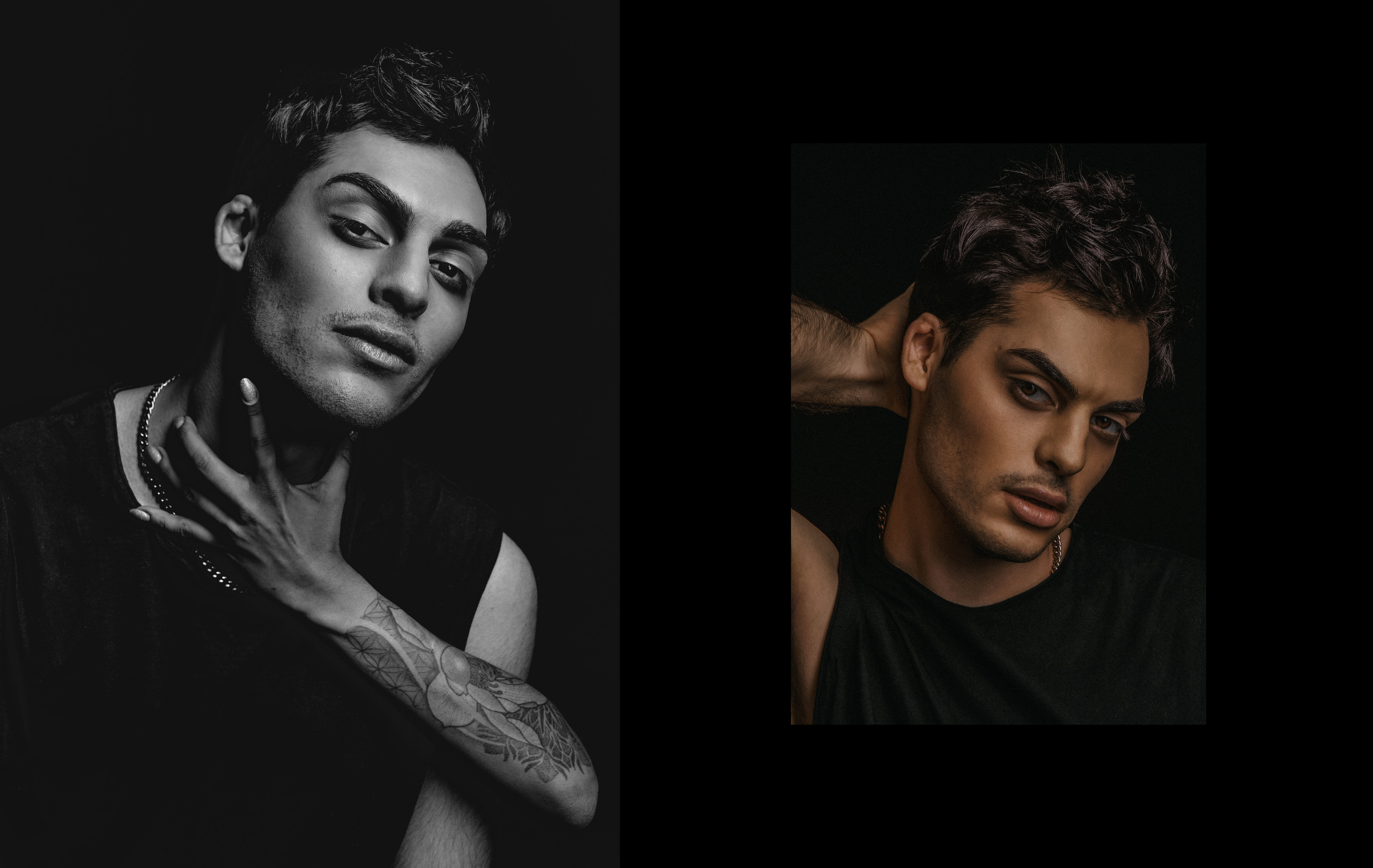 Мужчину обнимает женская рука.