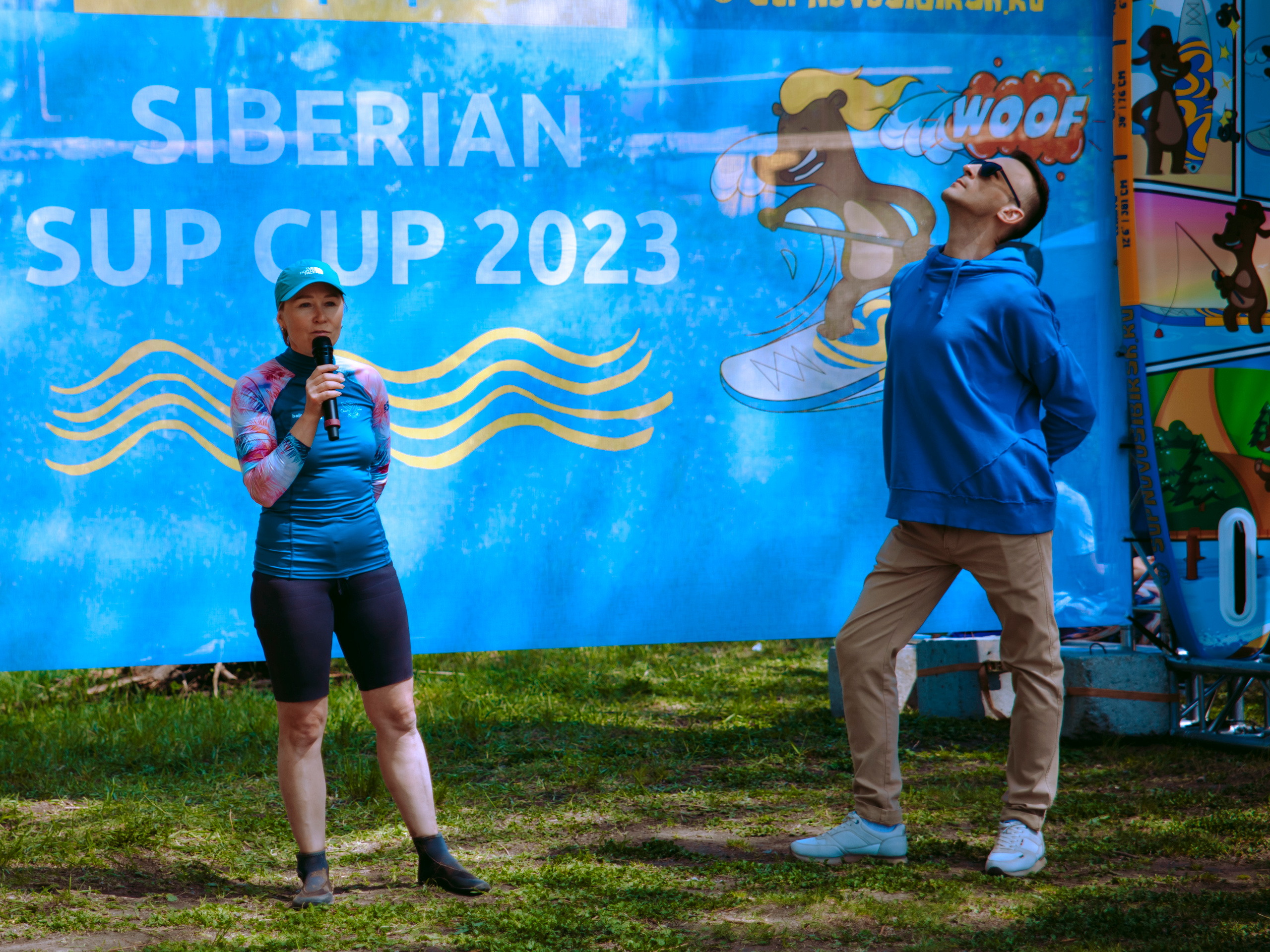 Соревнования и фестиваль по sup-серфингу в Новосибирске.