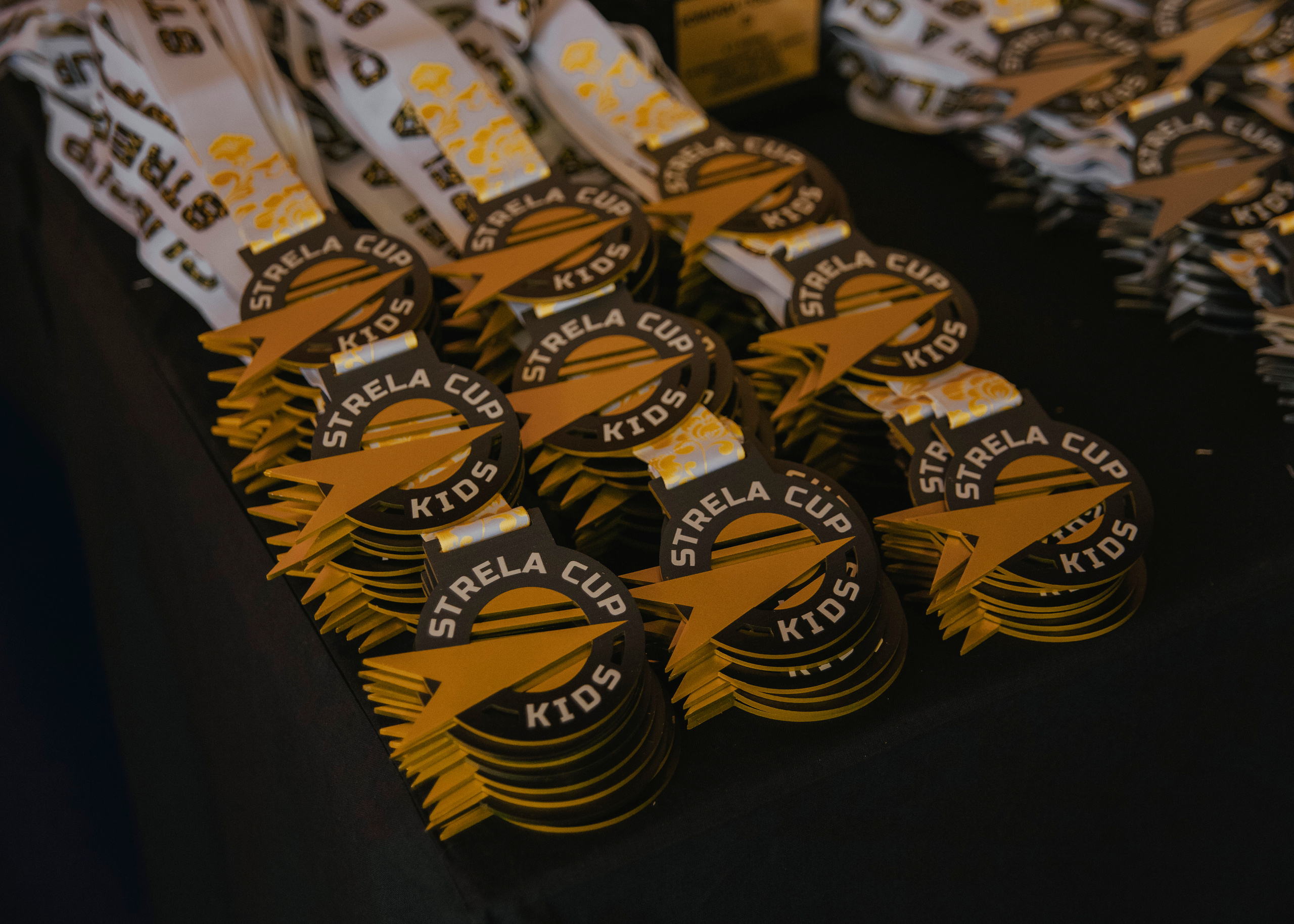 Медали на детском турнире по джиу-джитсу.