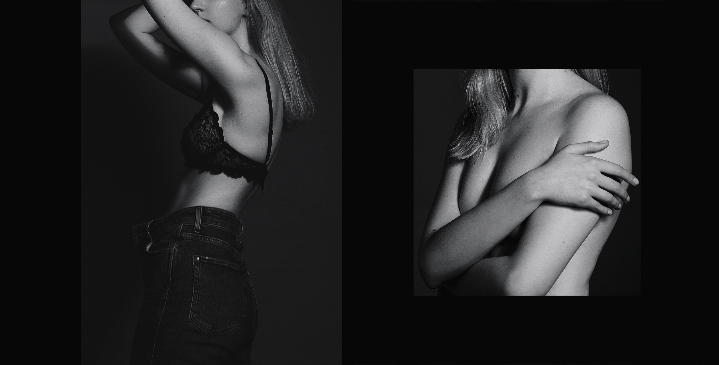 Чб фото обнаженной девушки.