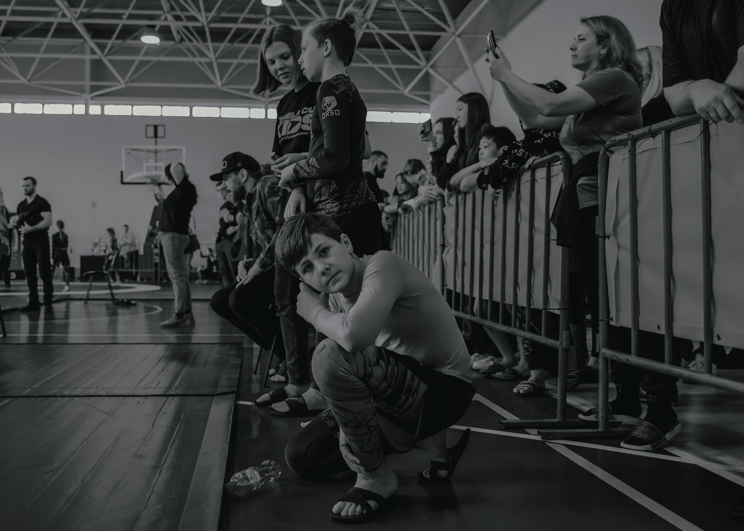 Эмоциональное фото спортивных соревнований.