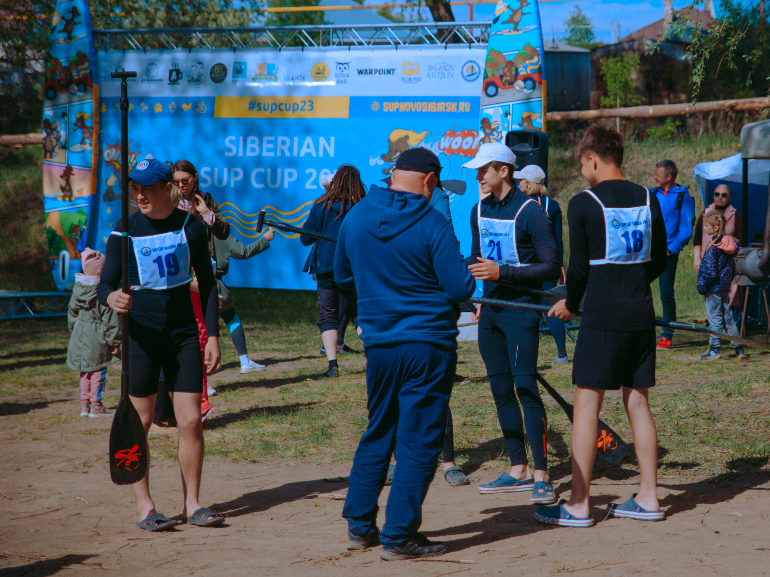 Фестиваль по сап-серфингу в Новосибирске.