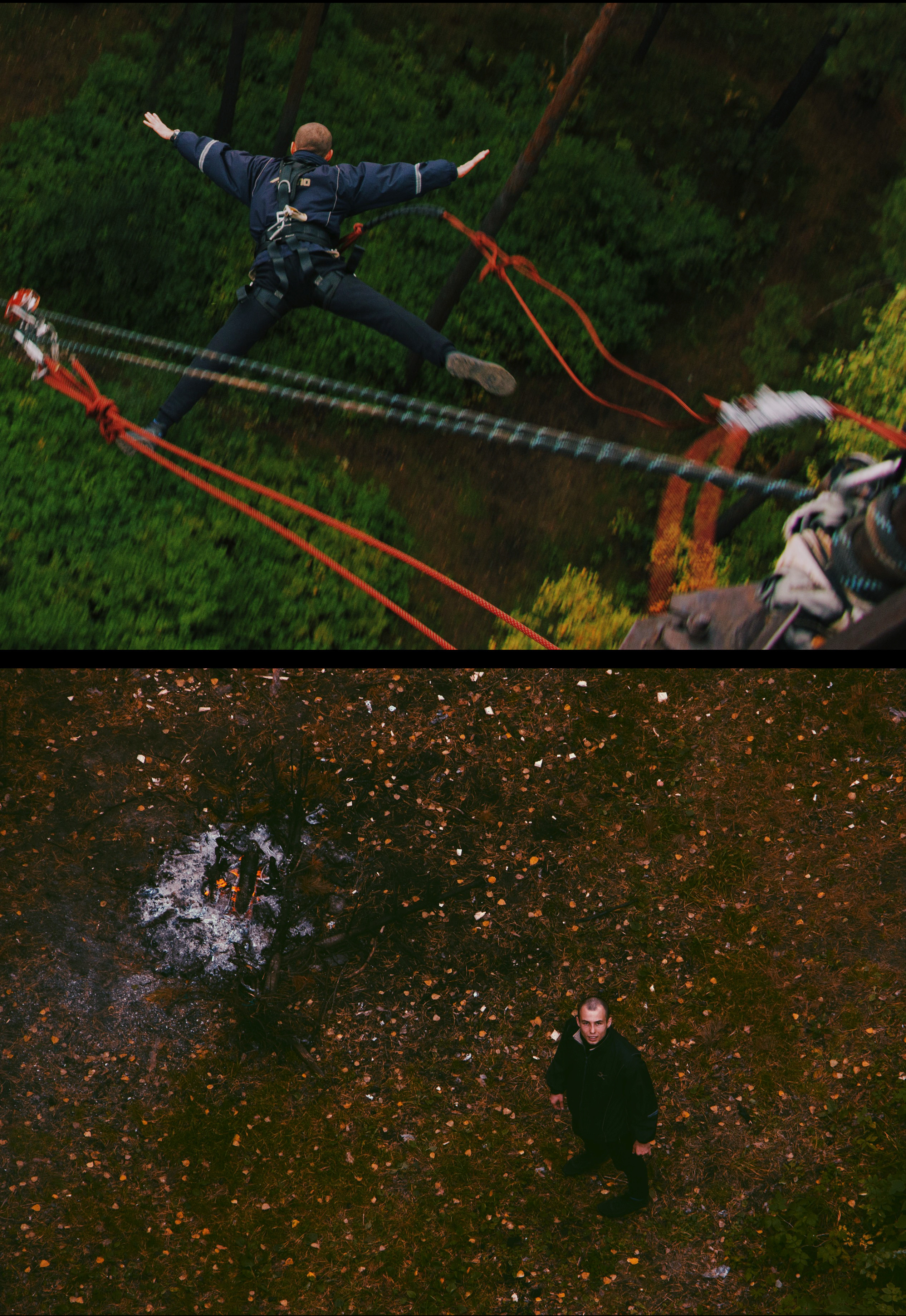 Прыжки с крыши с веревкой в Новосибирске, роуп-джампинг.