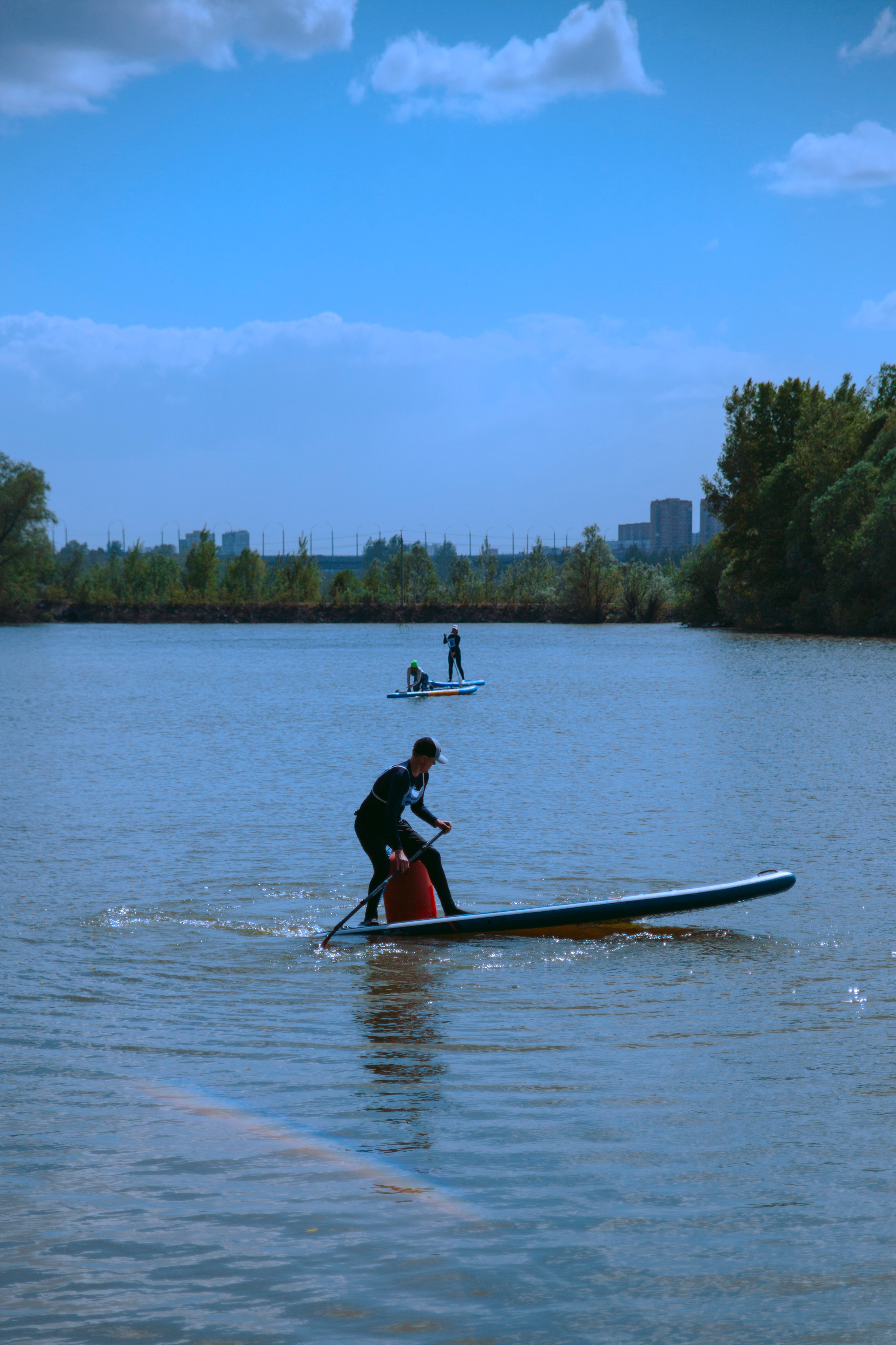 Фестиваль по сап-серфингу в Новосибирске.