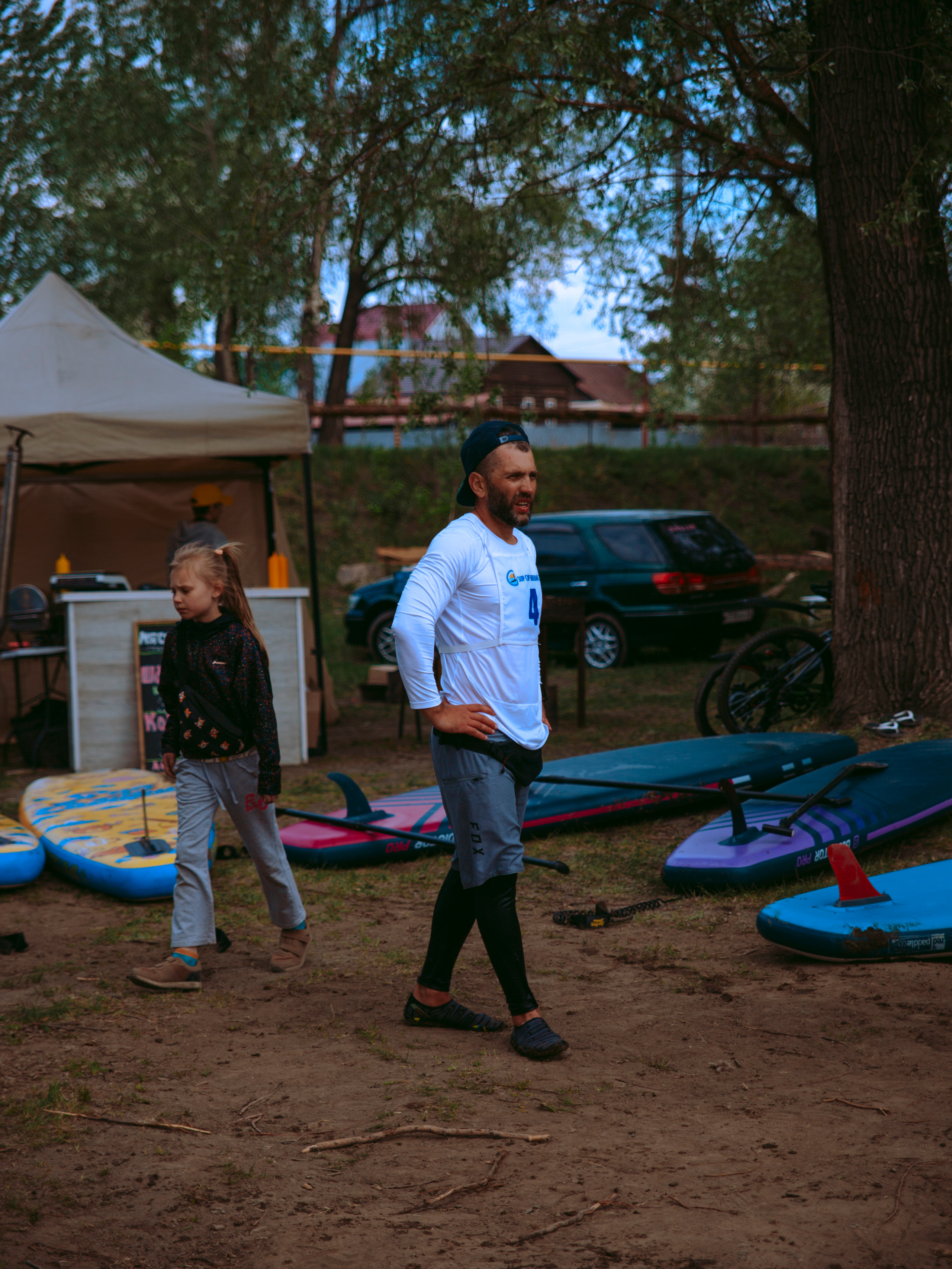 Соревнования по сап-серфингу в Новосибирске.