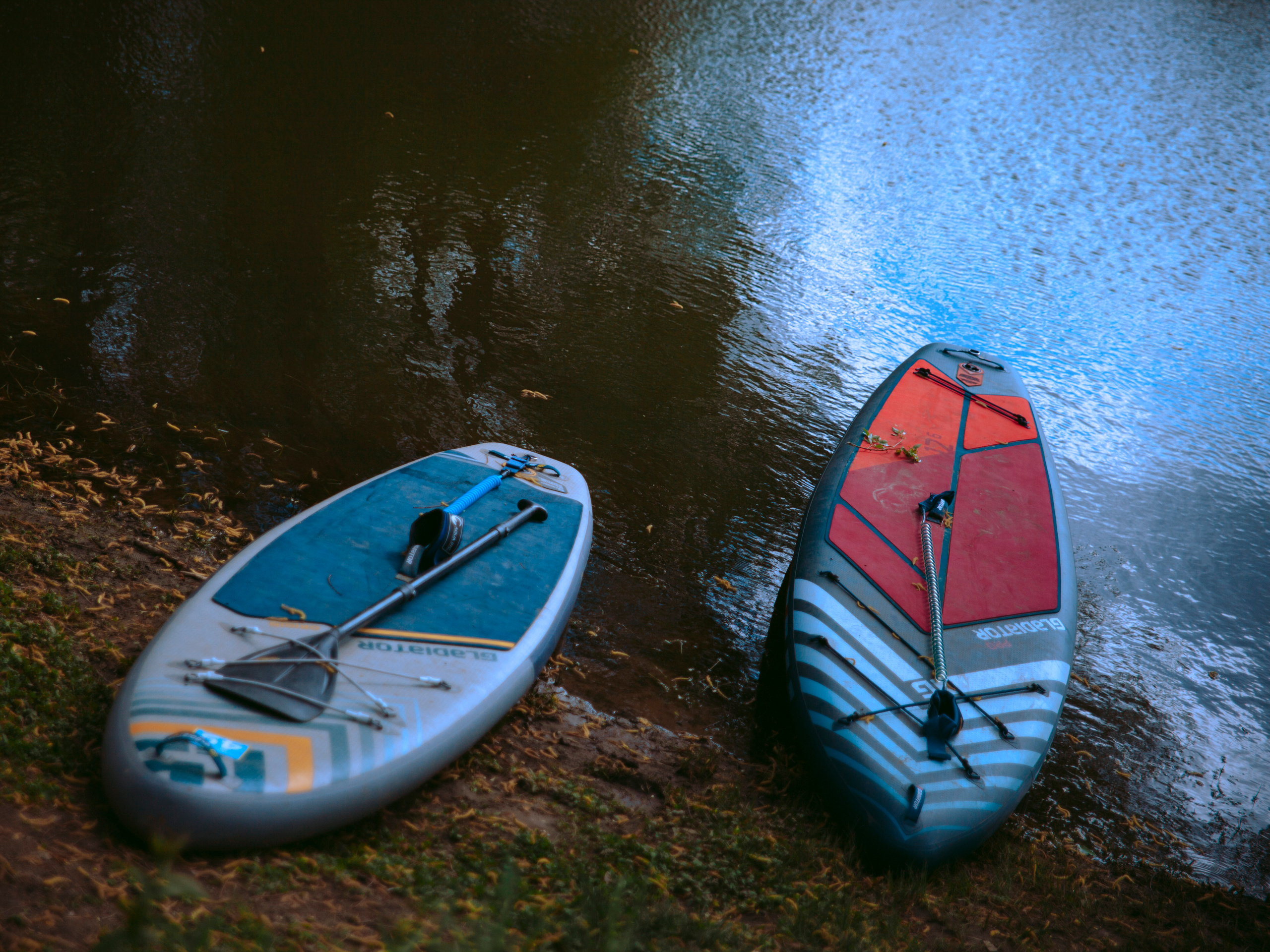 Два сапа у берега.