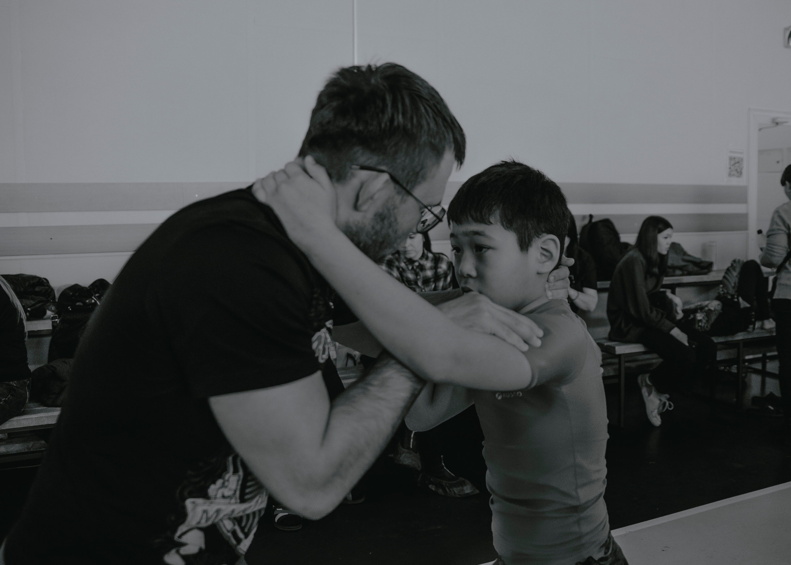 Вячеслав Пристенский тренирует подопечного.