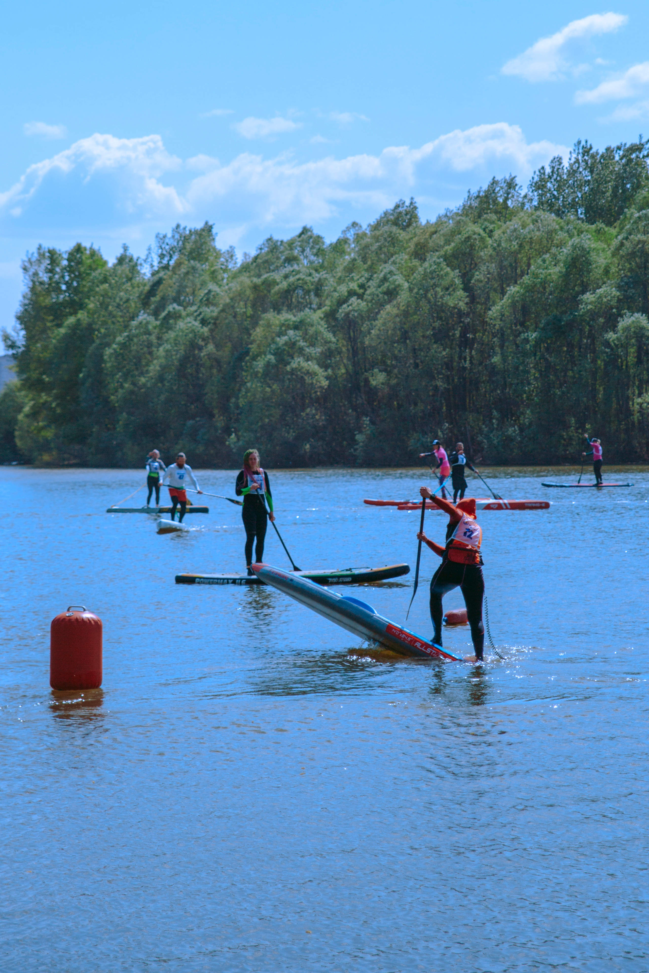 Фестиваль по сап-серфингу в Новосибирске.