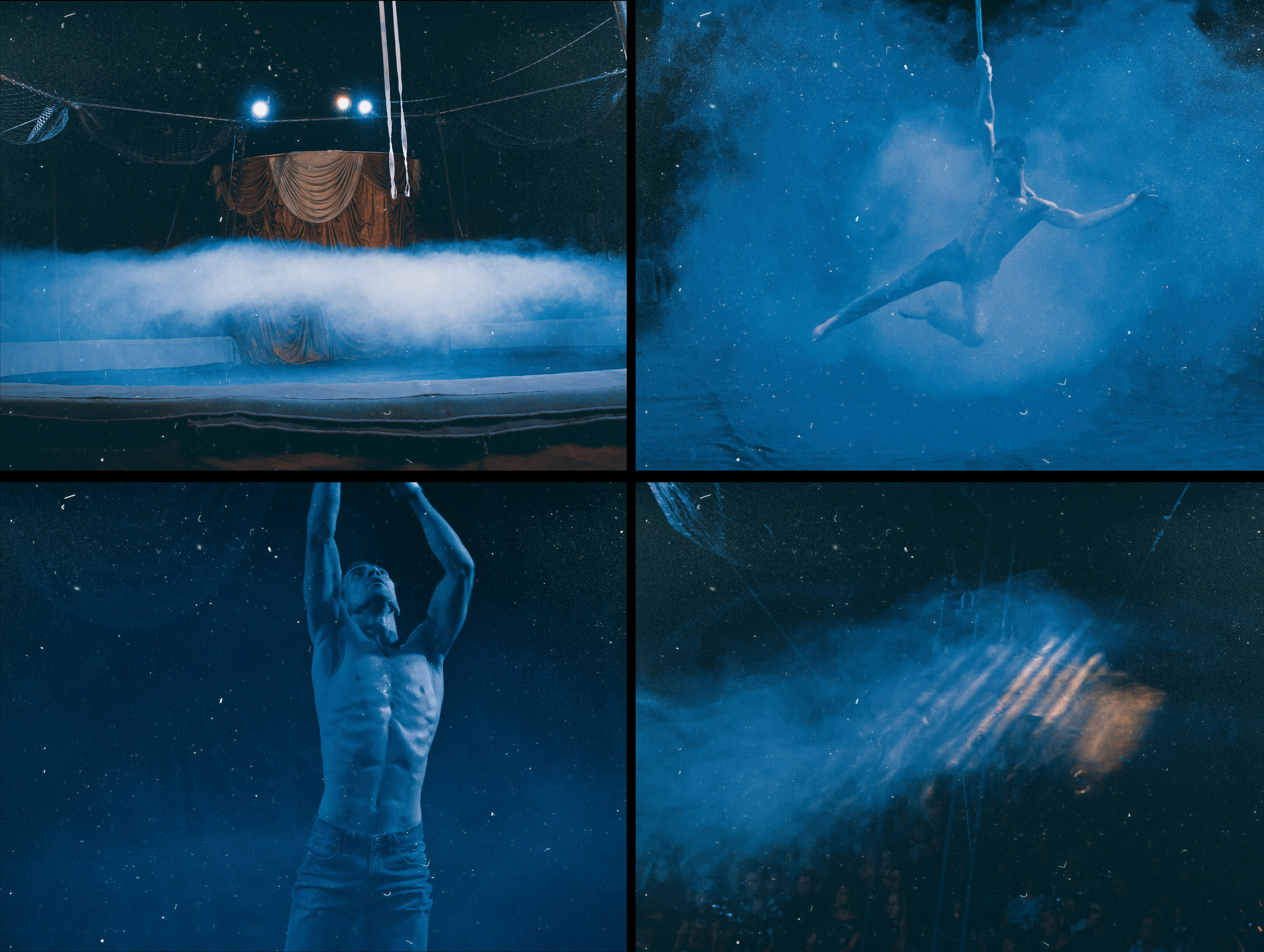 Цирк шапито в Новосибирске, фото воздушного гимнаста.