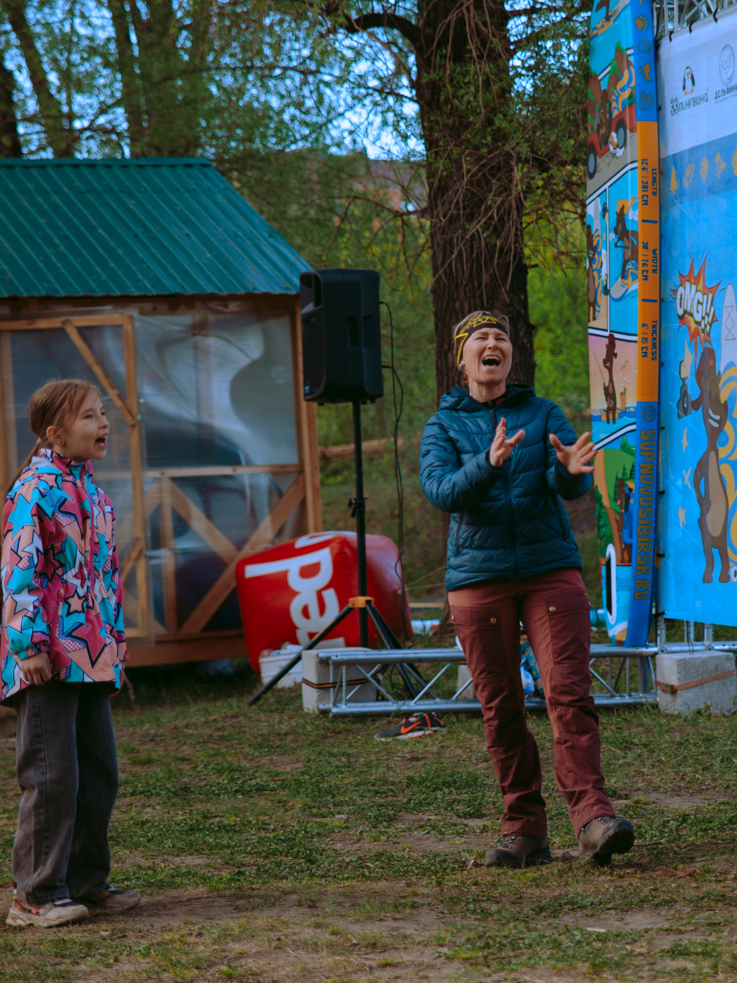 Соревнования по сап-серфингу в Новосибирске.