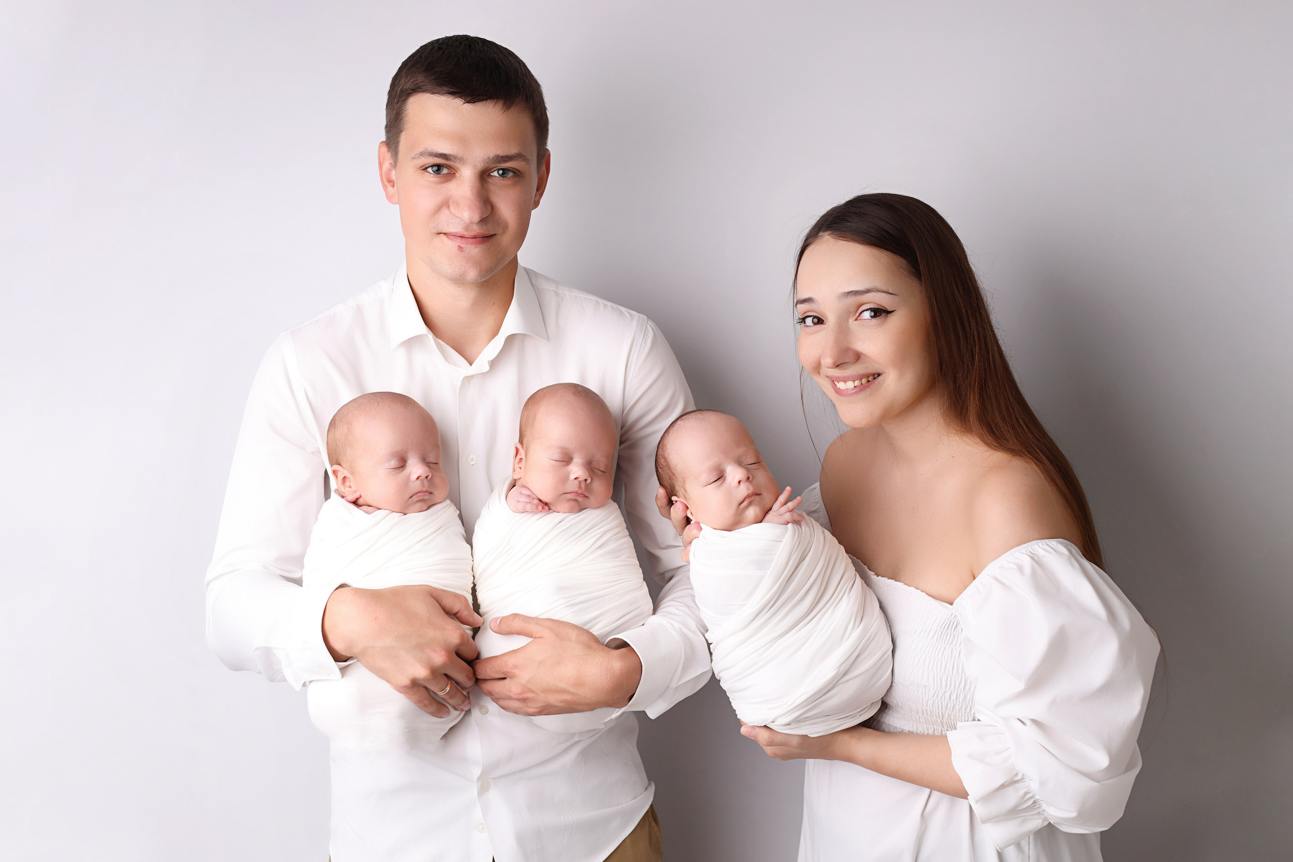 Съемка тройняшек Матвея, Тимофея и Лёвы. Фотограф новорожденных Москва. Ньюборн фотограф Москва