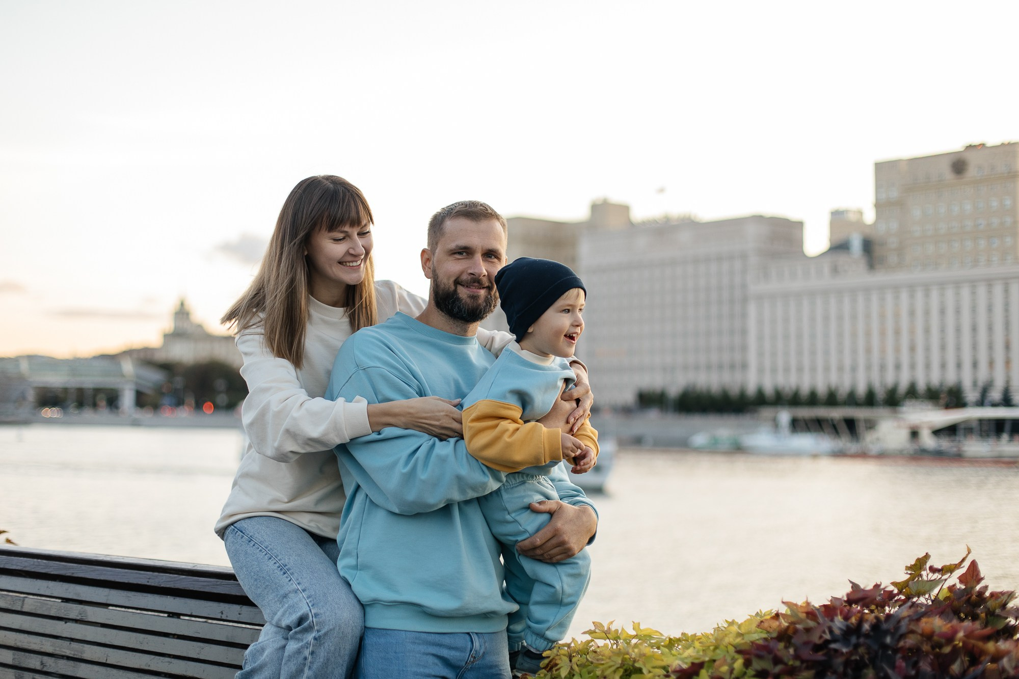 Алексей+Вероника+Вова (Парк Горького, Москва). Свадебный, семейный фотограф Брянск, Москва — Виктория Антропова