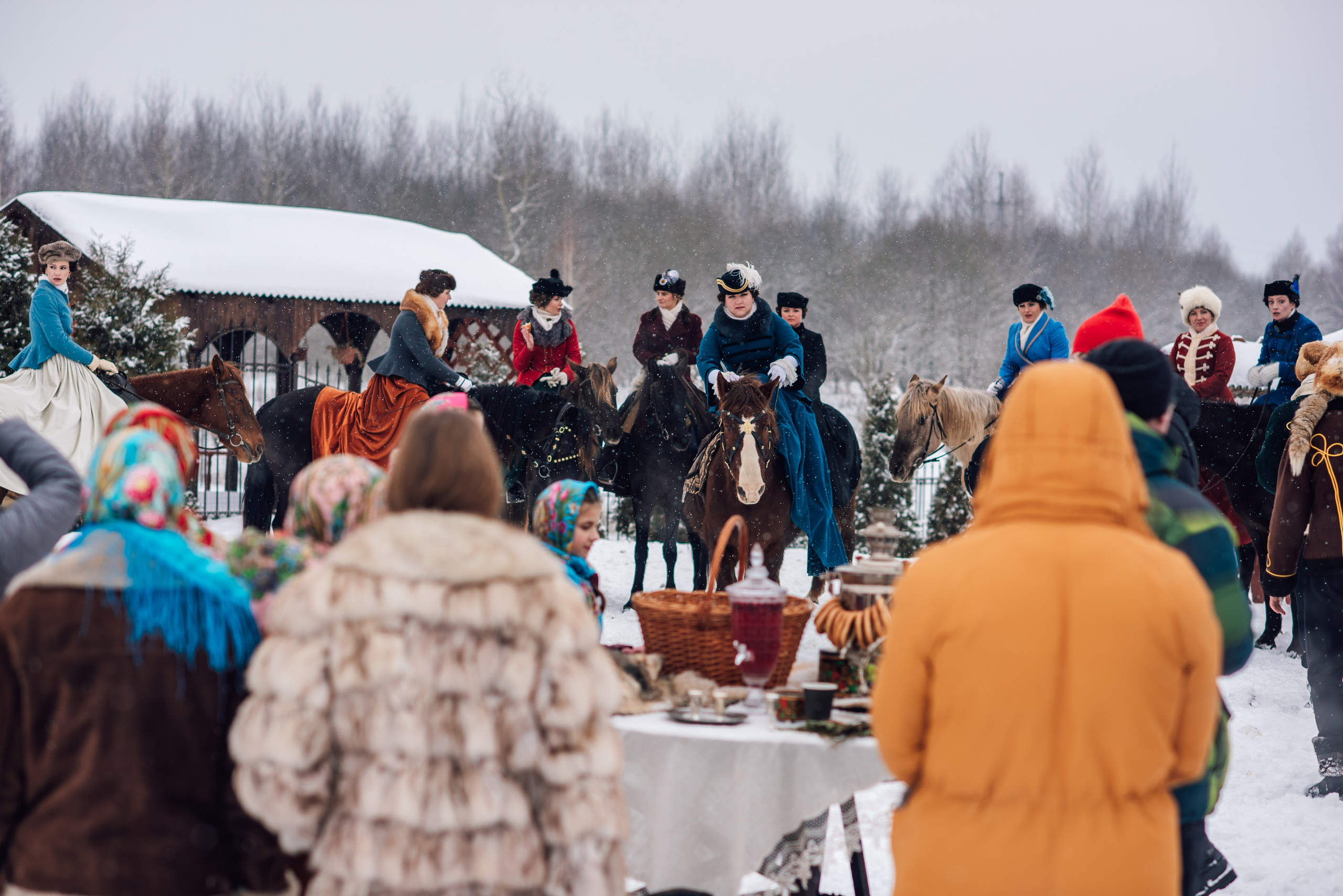 Зимняя парфорсная охота. Фотограф Диана Вальтер