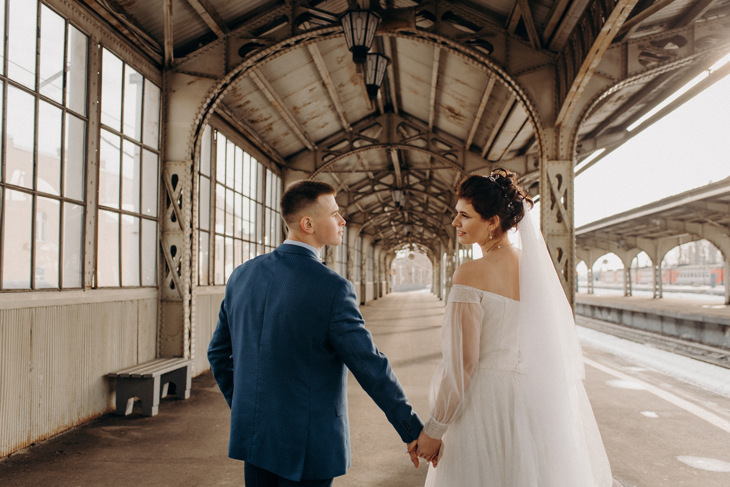 свадебная фотосессия на Витебском вокзале