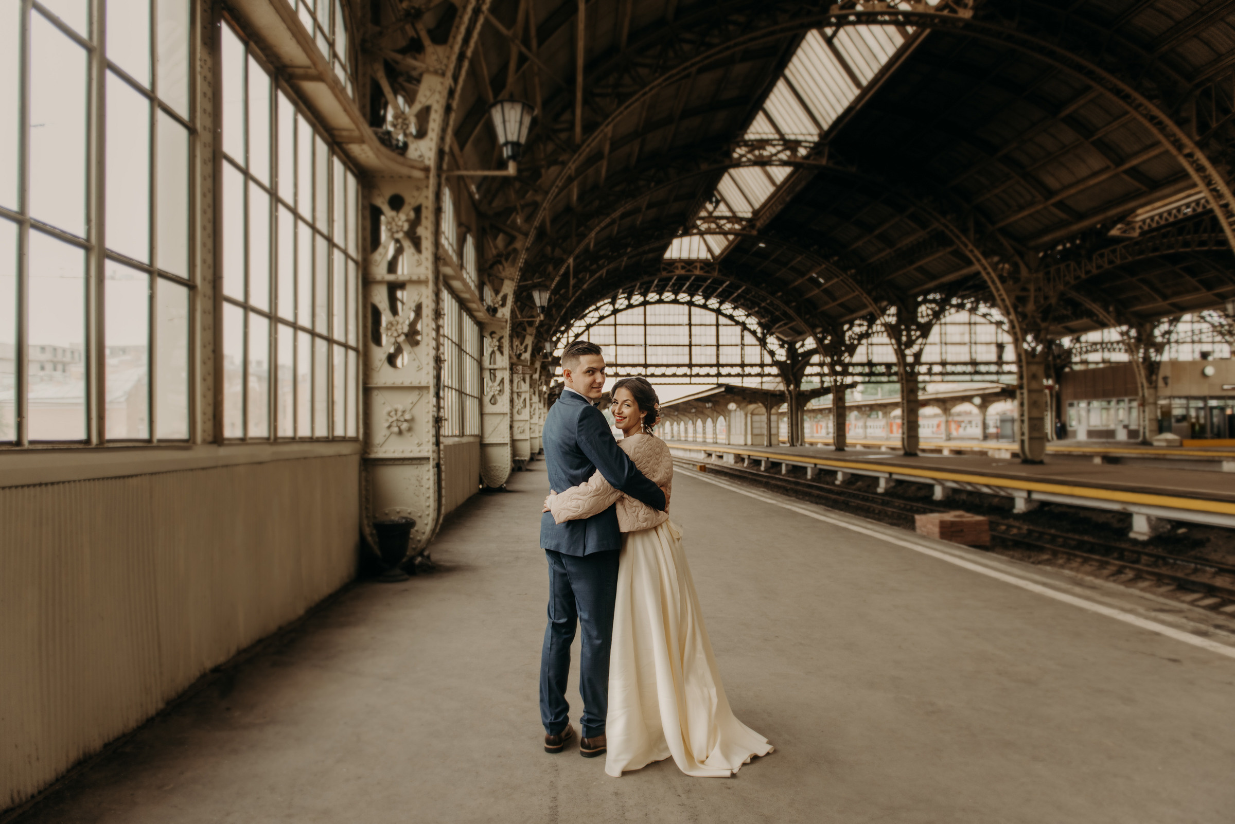 свадебная фотосессия на Витебском вокзале