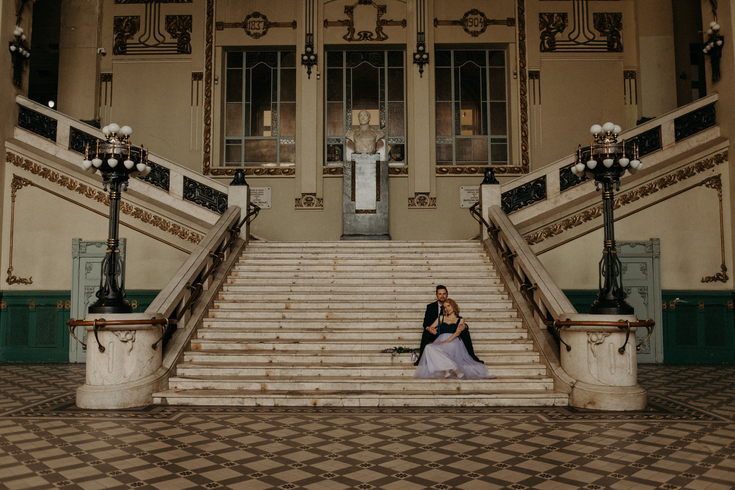 свадебная фотосессия на Витебском вокзале