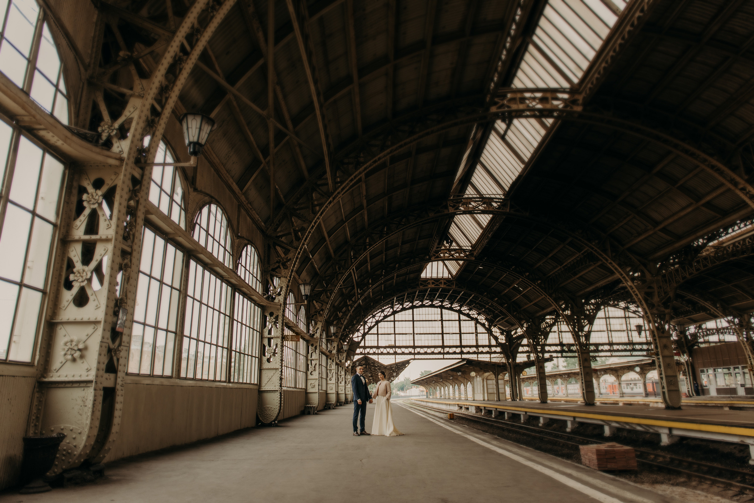 свадебная фотосессия на Витебском вокзале