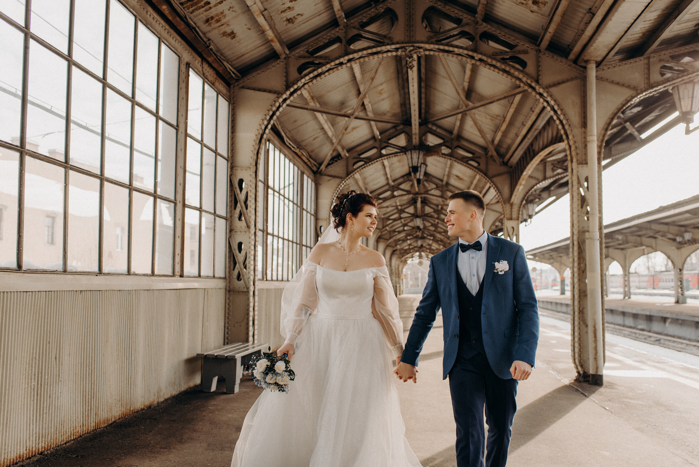 свадебная фотосессия на Витебском вокзале